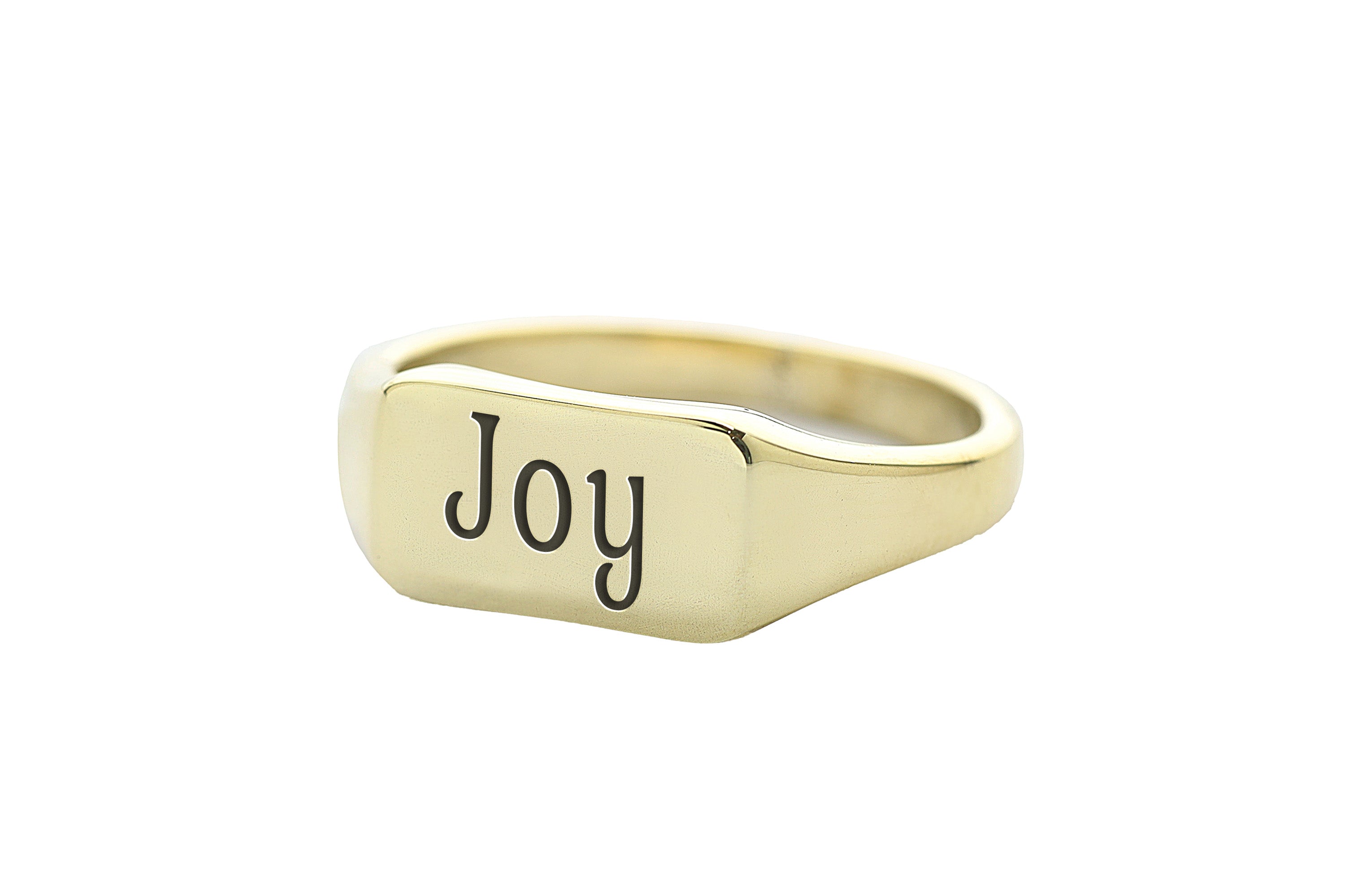 14k Gold Joy Signet Ring