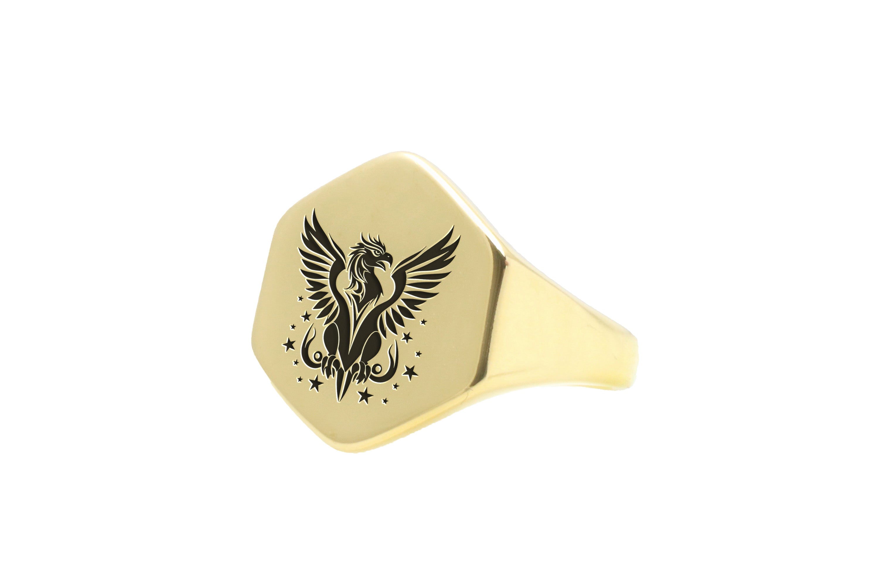Gold Griffin Signet Ring