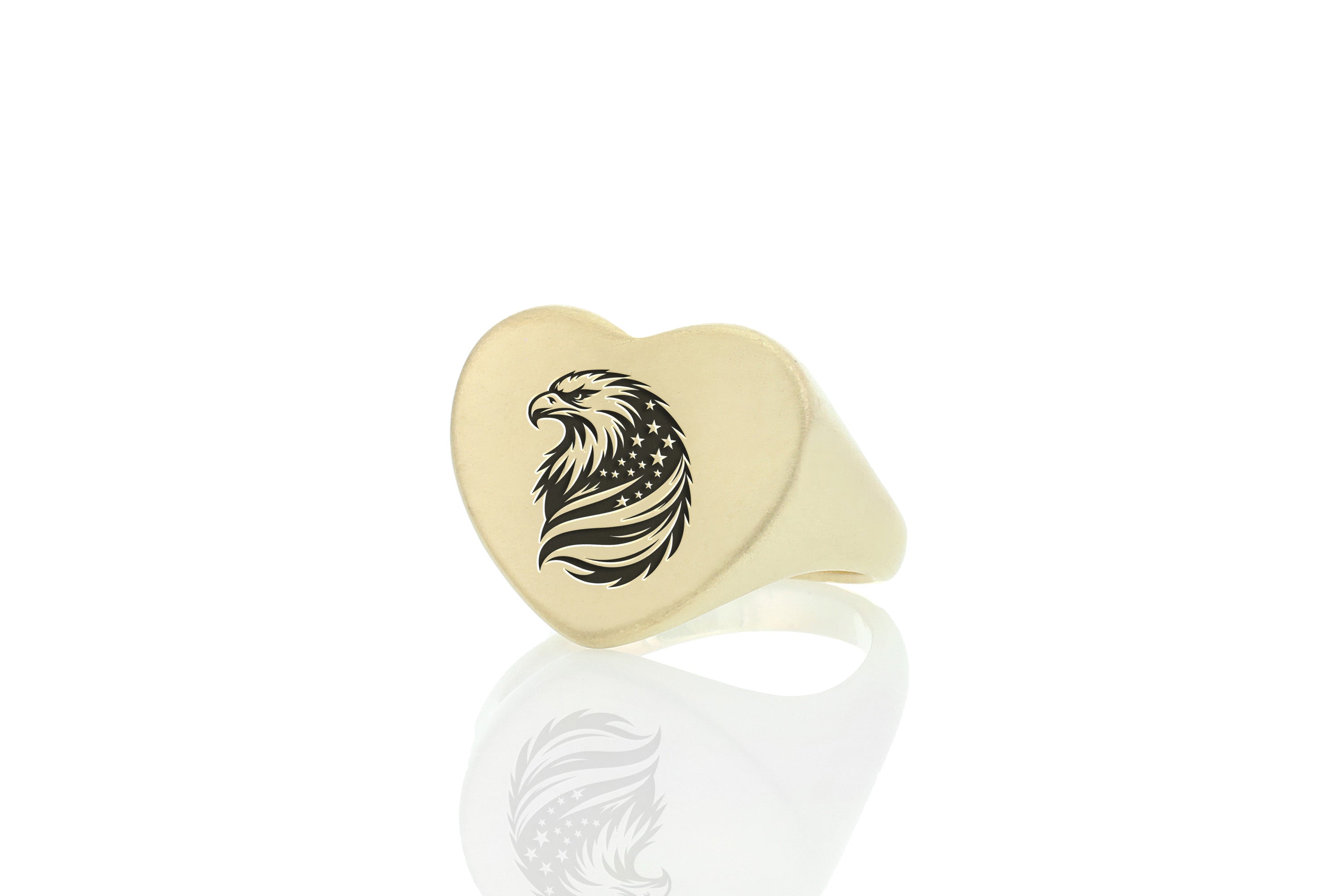 Eagle And American Flag Ring