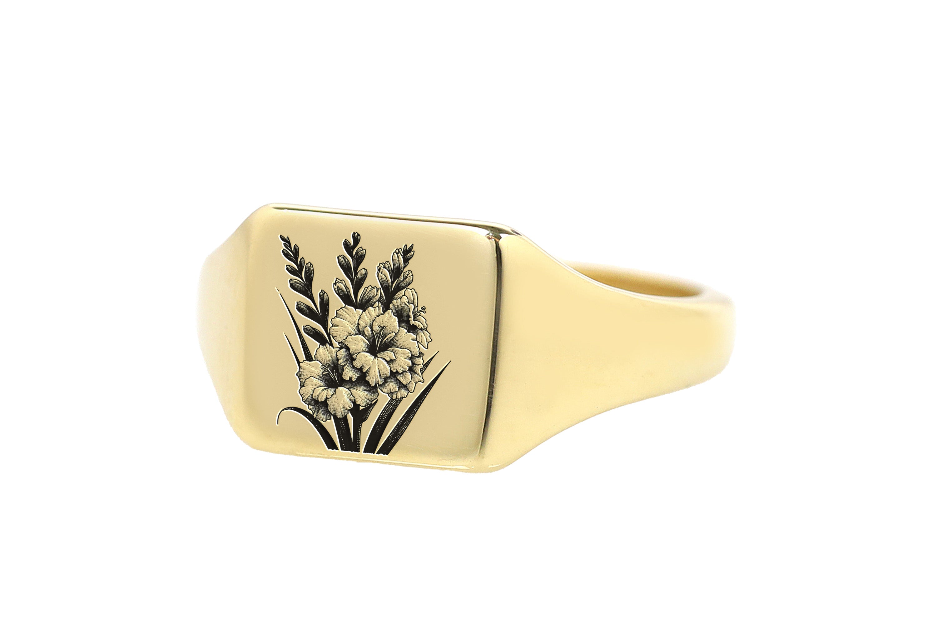 Personalized Flower Ring