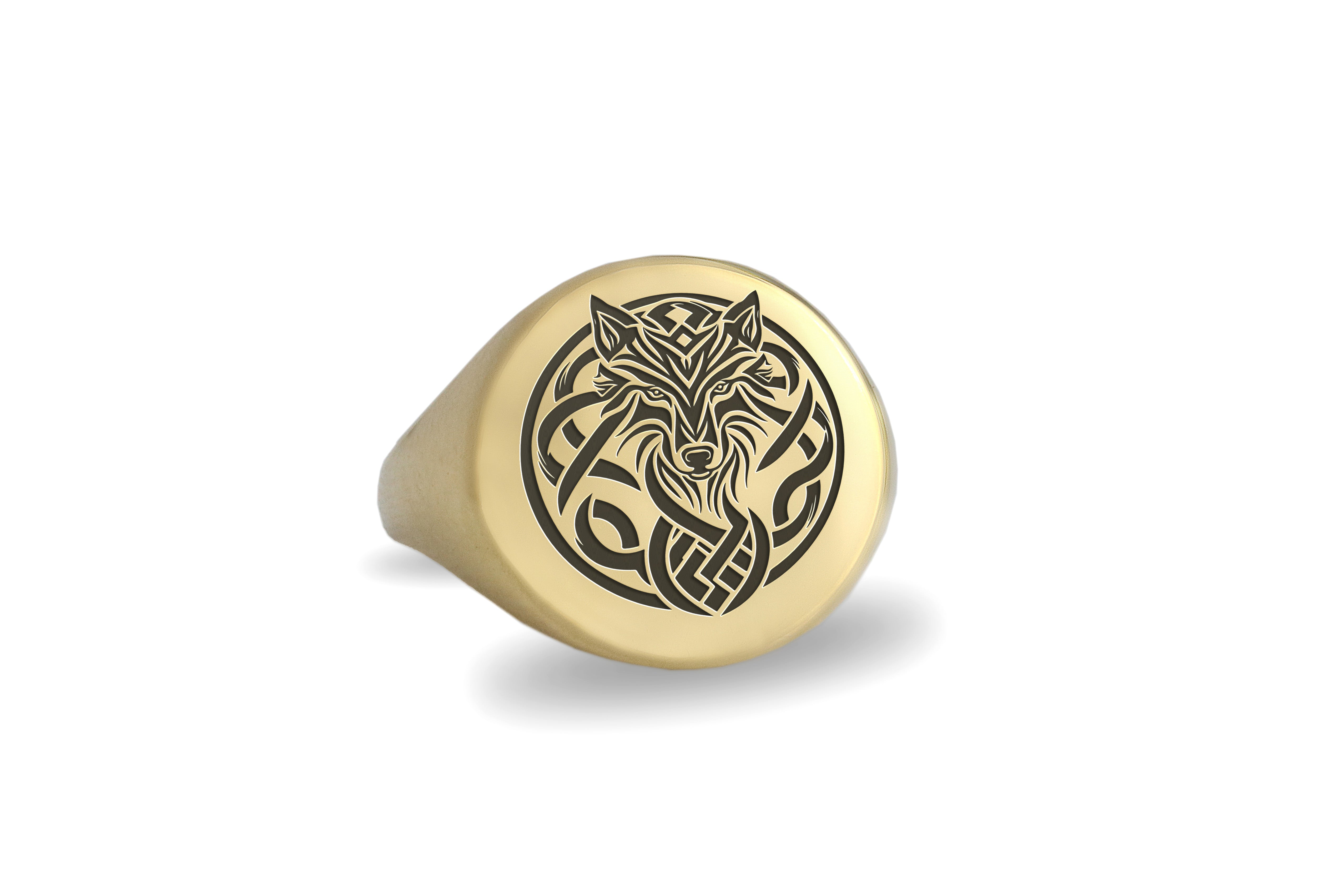 Tribal Wolf Ring