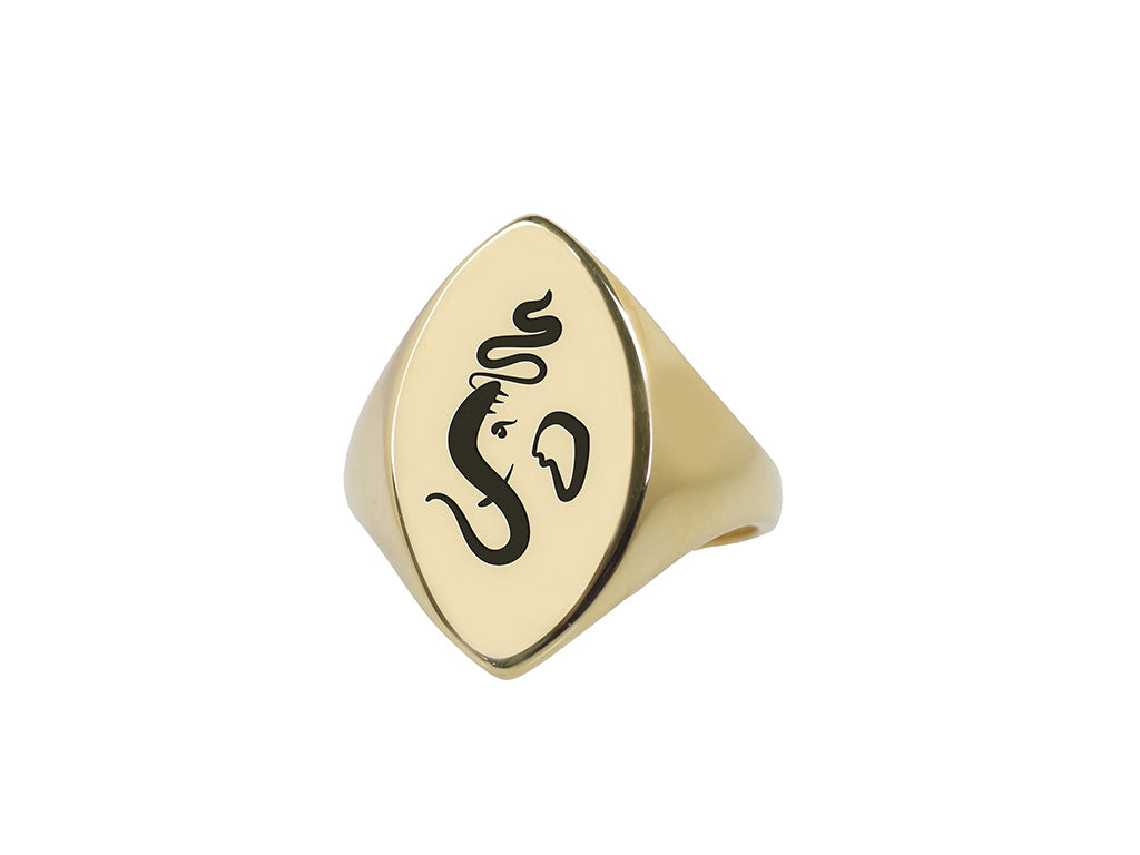 Indian God Ganesh Signet Ring