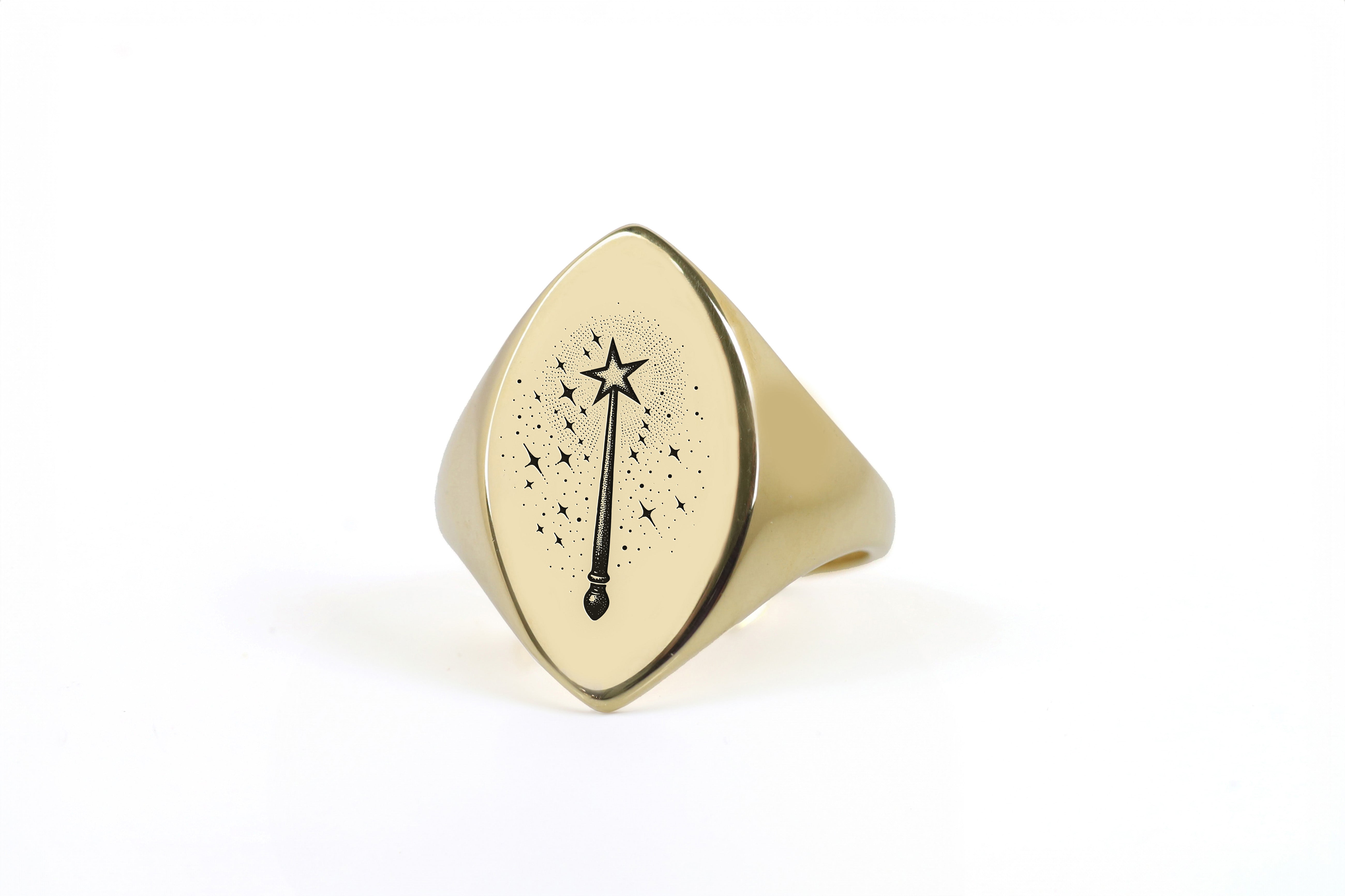 14k Gold Magic Wand Ring