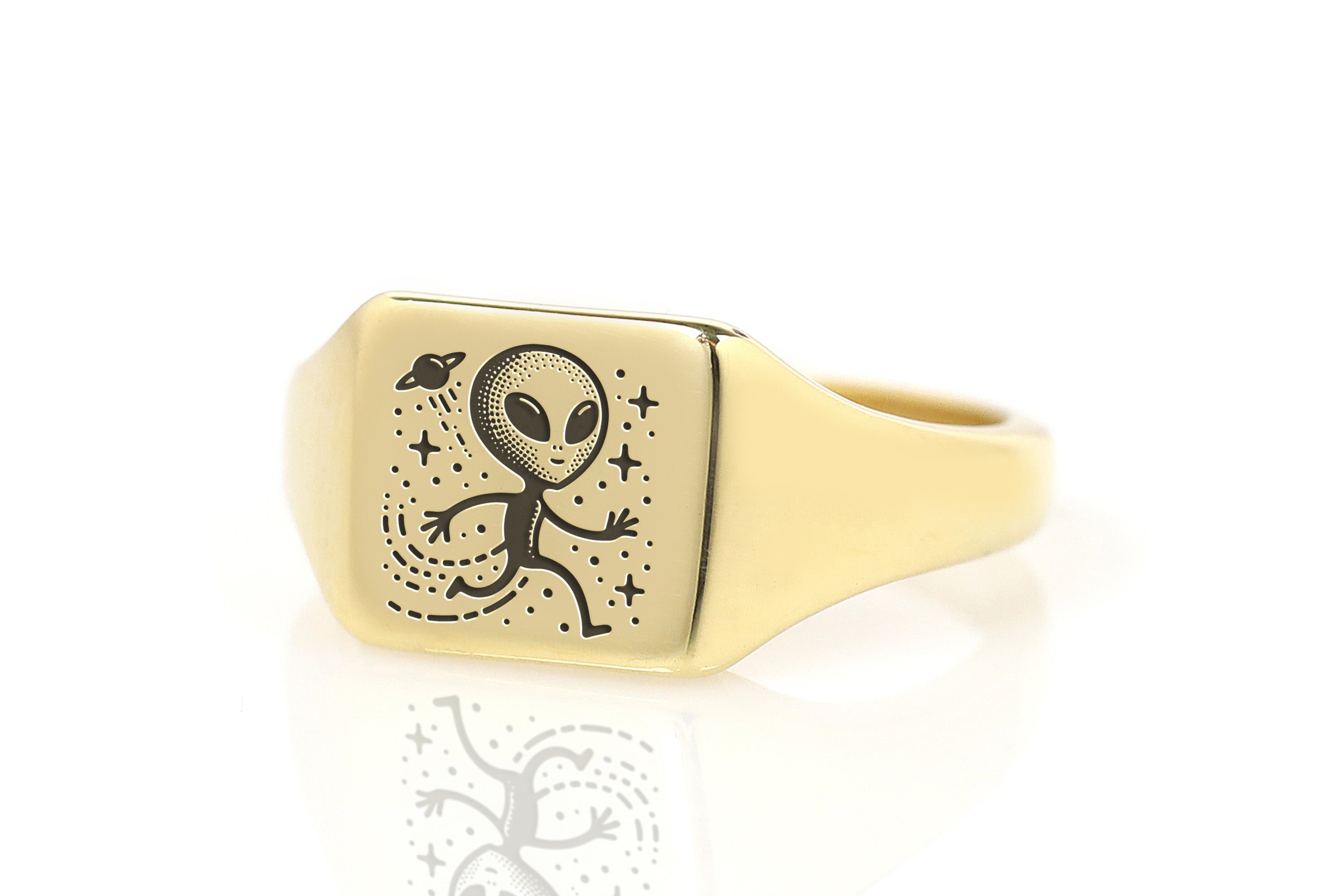Cute Cosmic Alien Ring