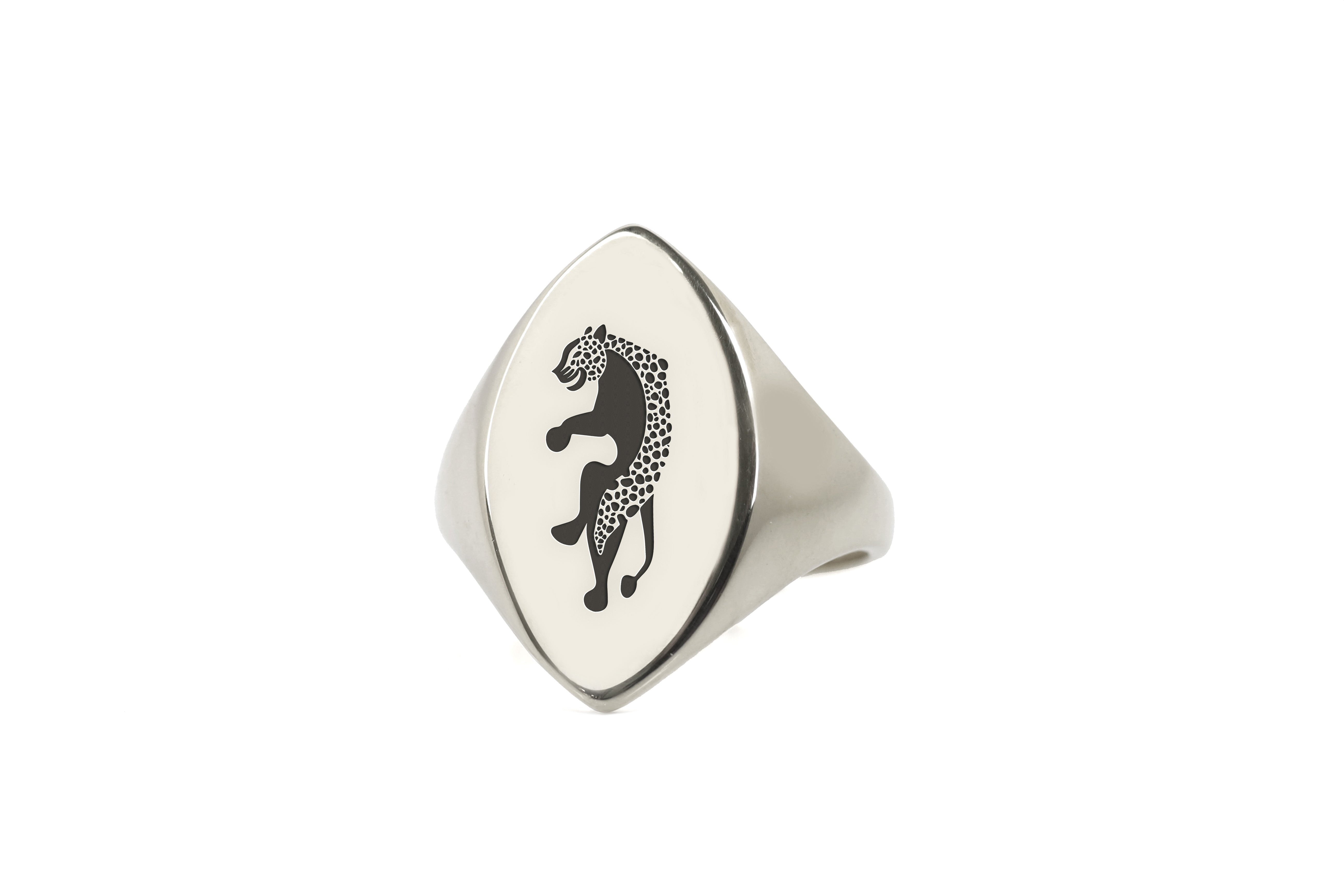 925 Sterling Silver Leopard Ring