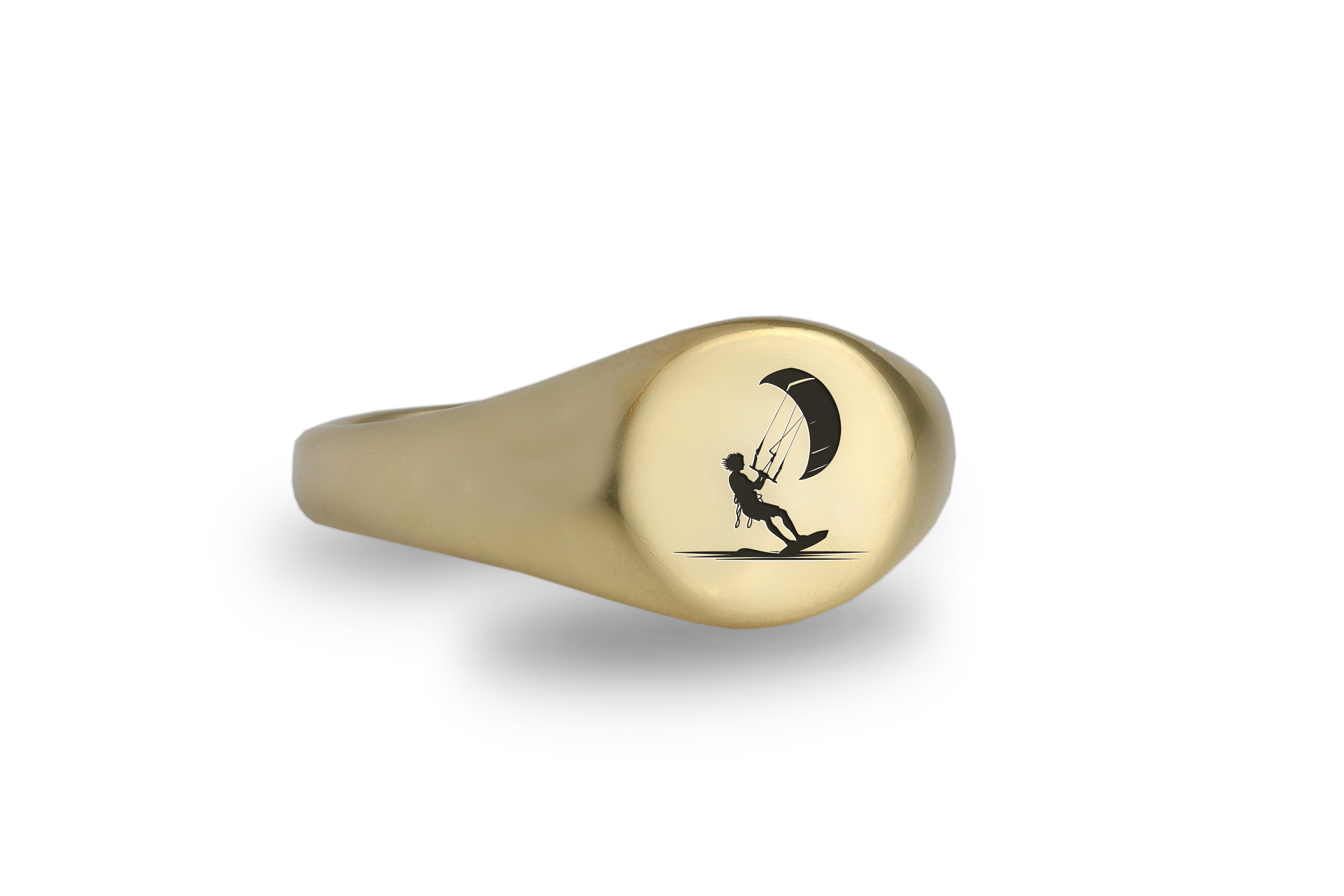 Engraved Kiteboarding Ring