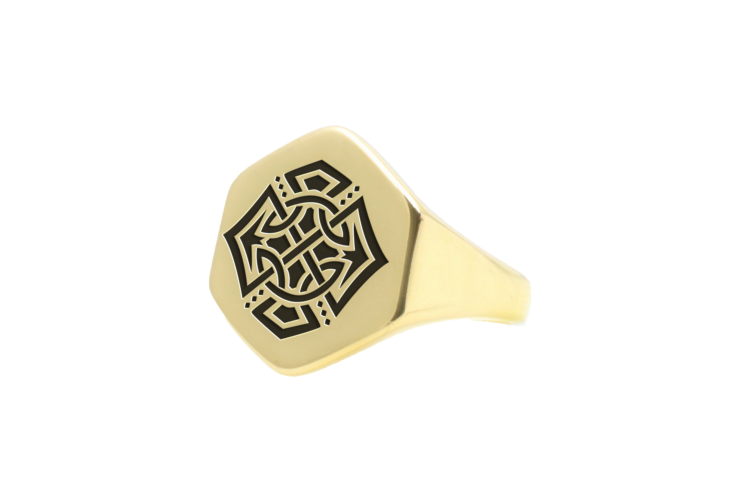 Celtic Cross Engraving Ring