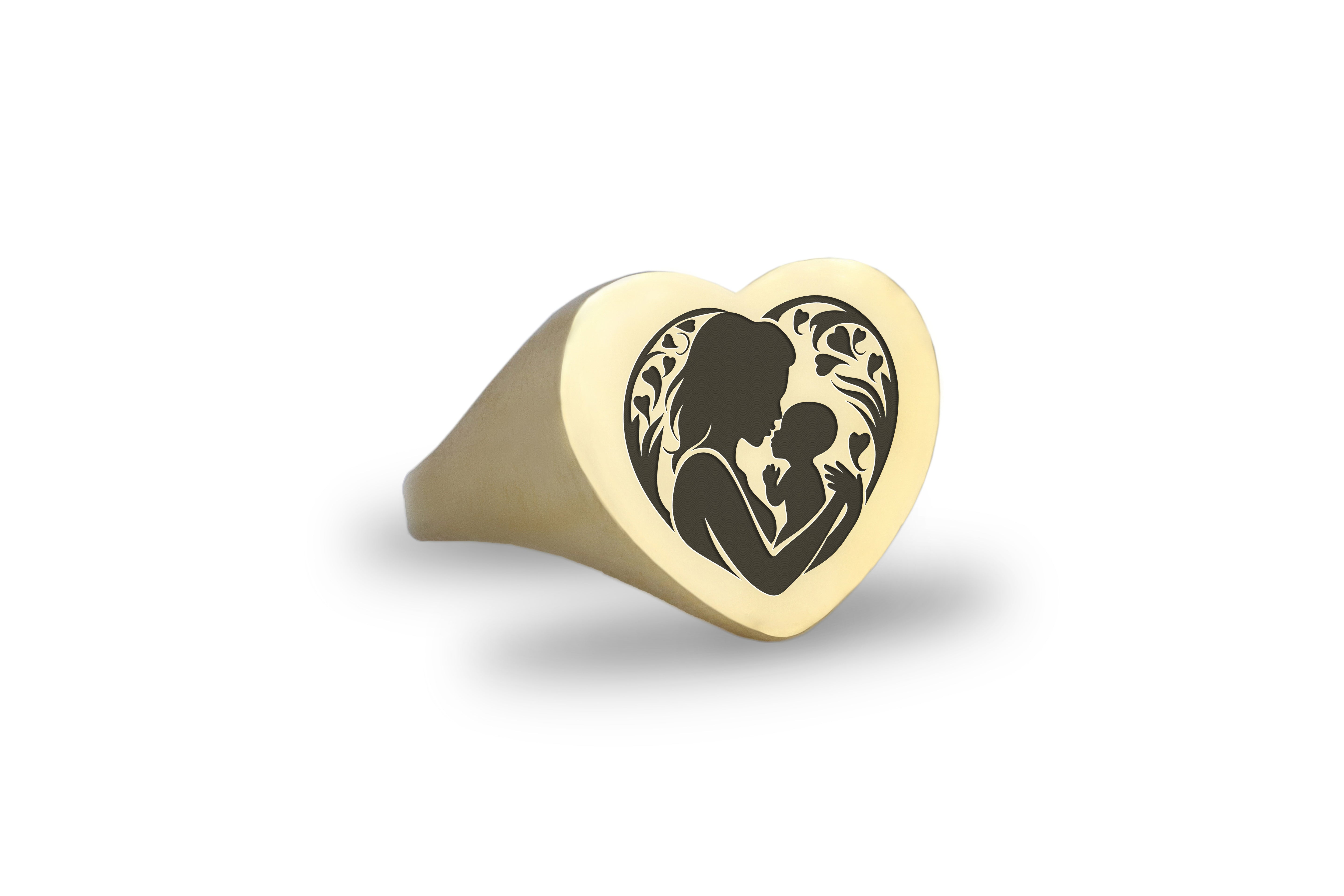 Engraved Mother Signet Ring