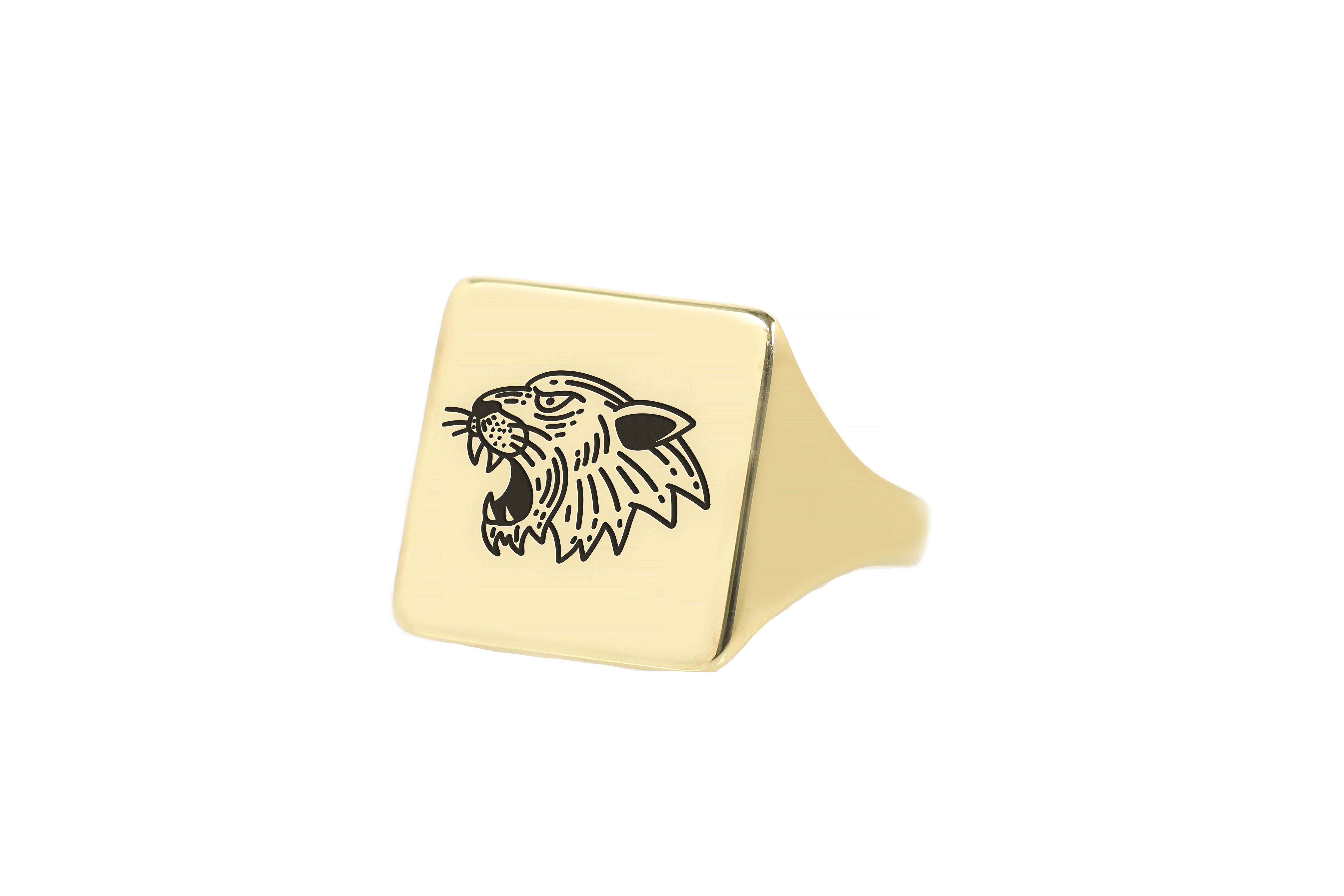 Tattooed Themed Tiger Ring