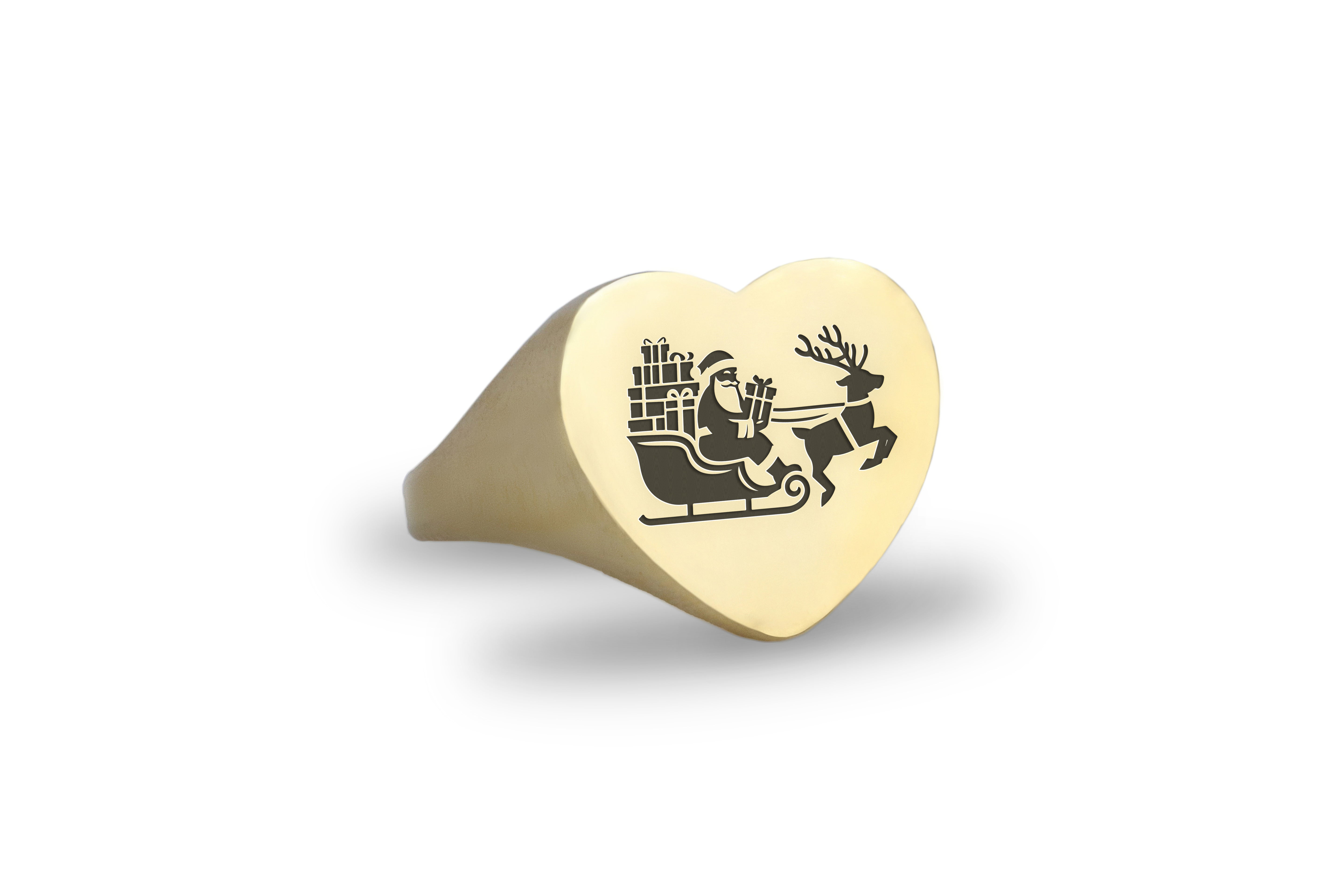 Santa Claus Gold Signet Ring
