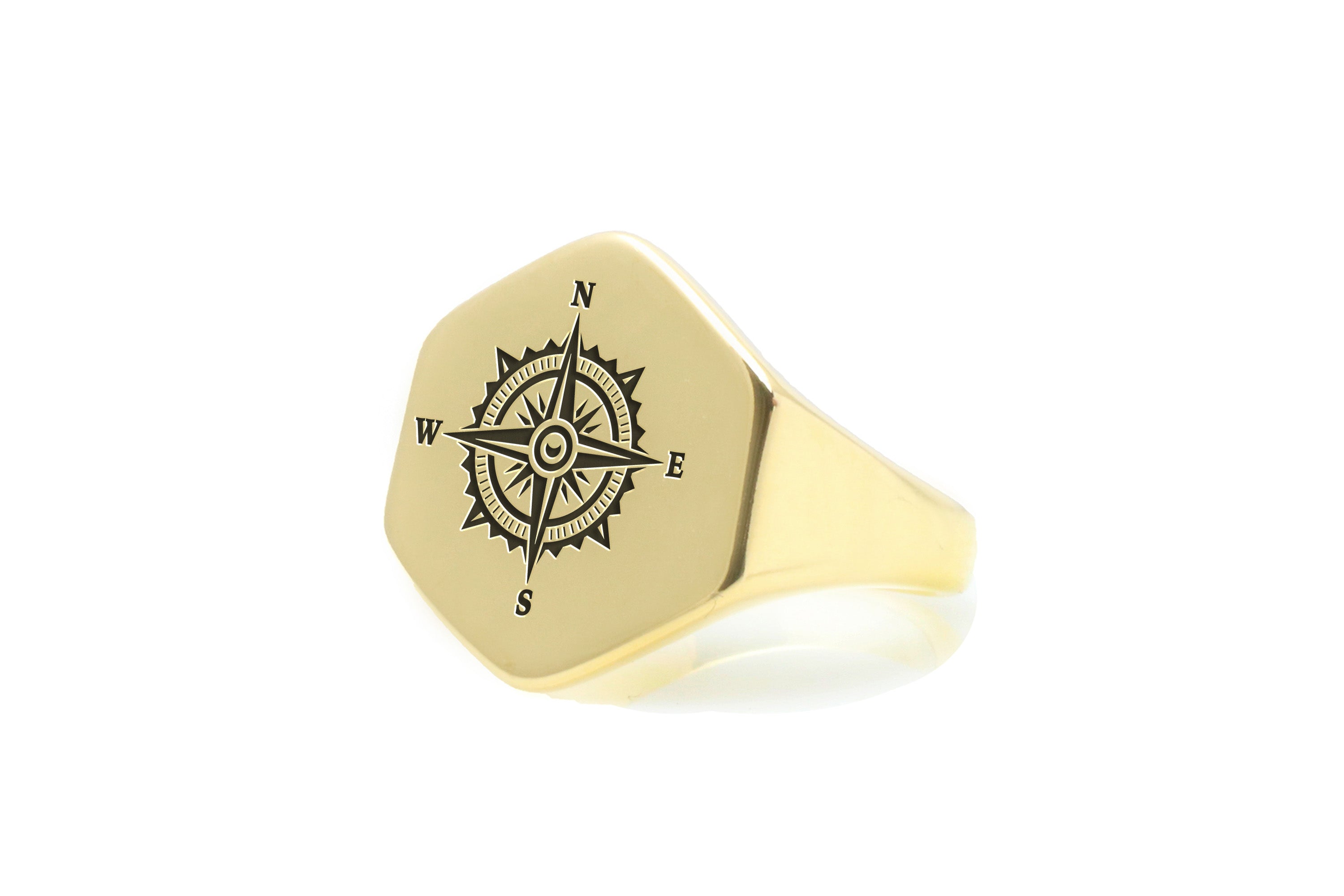 Compass Signet Ring