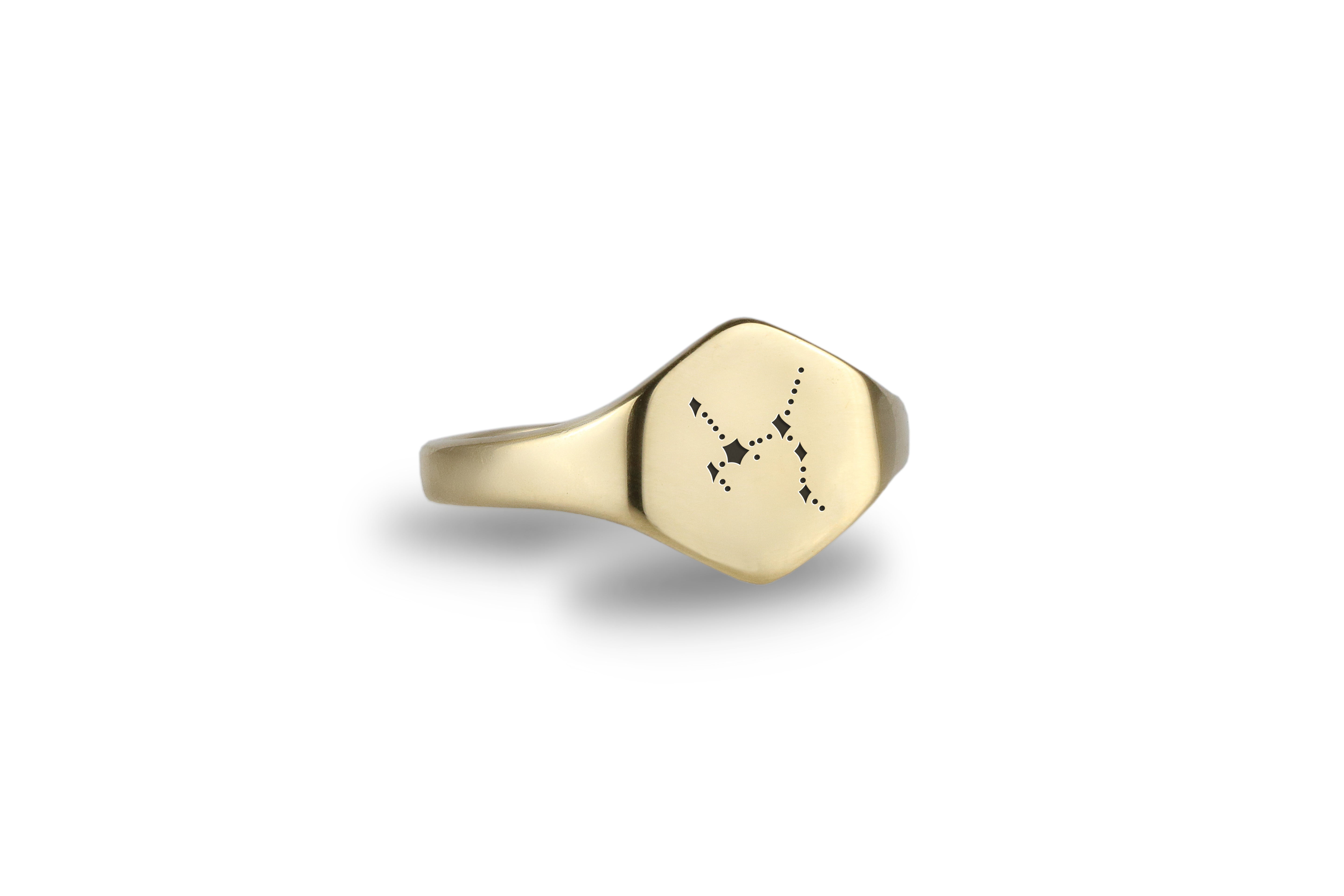 Gold Engraved Ring