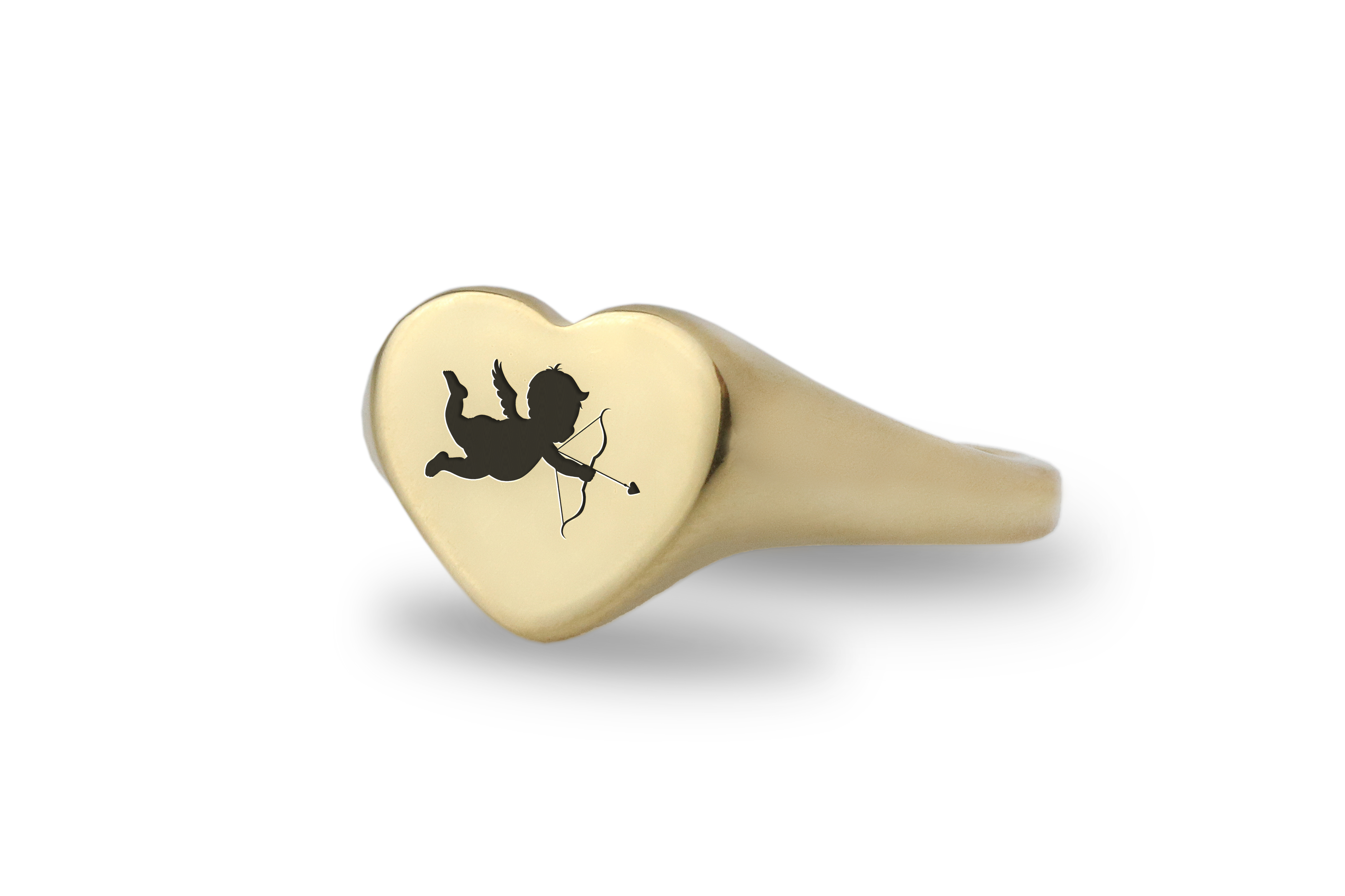 Engraved Cupid Ring
