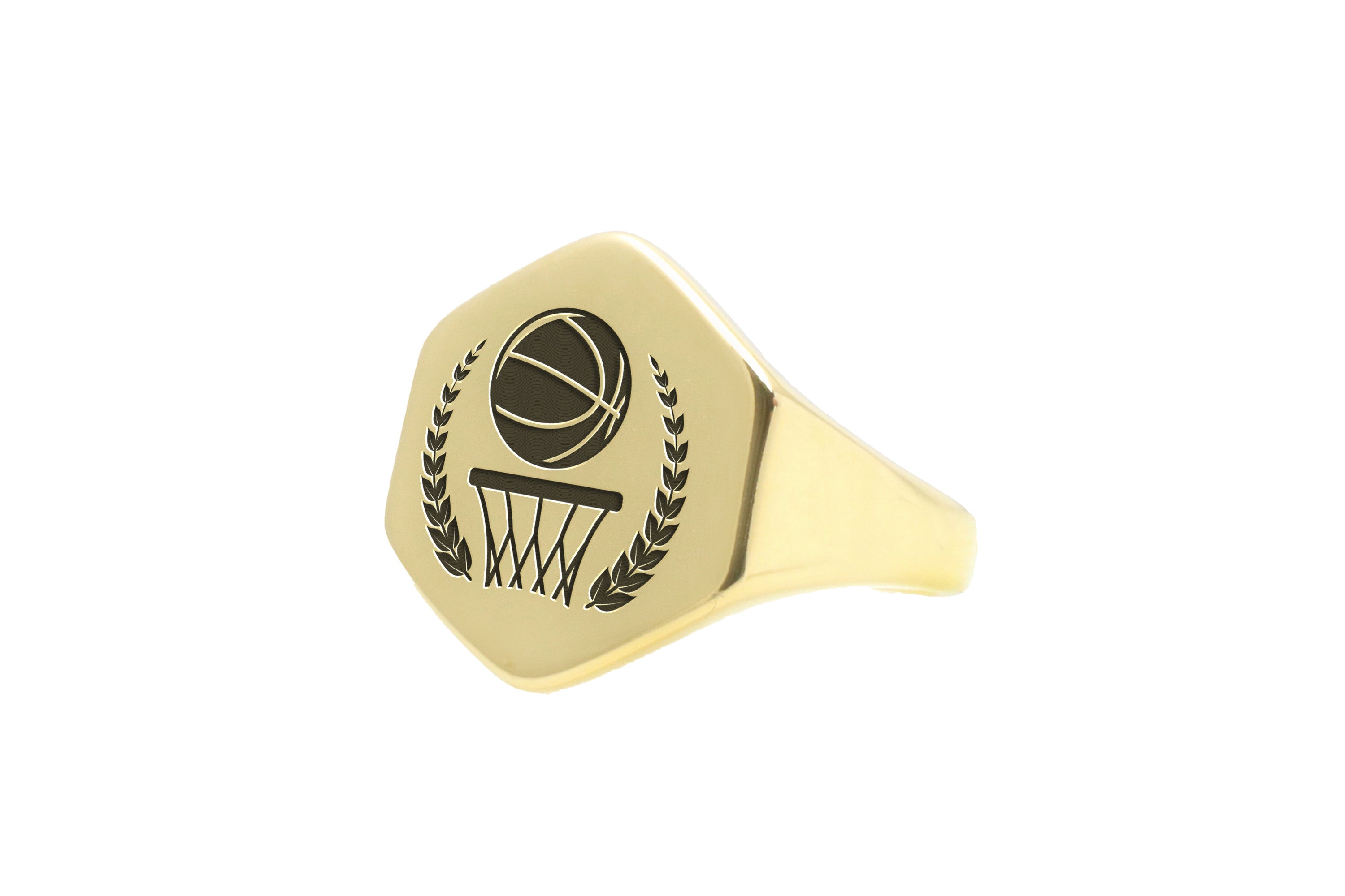 Engraved Basketball Ring