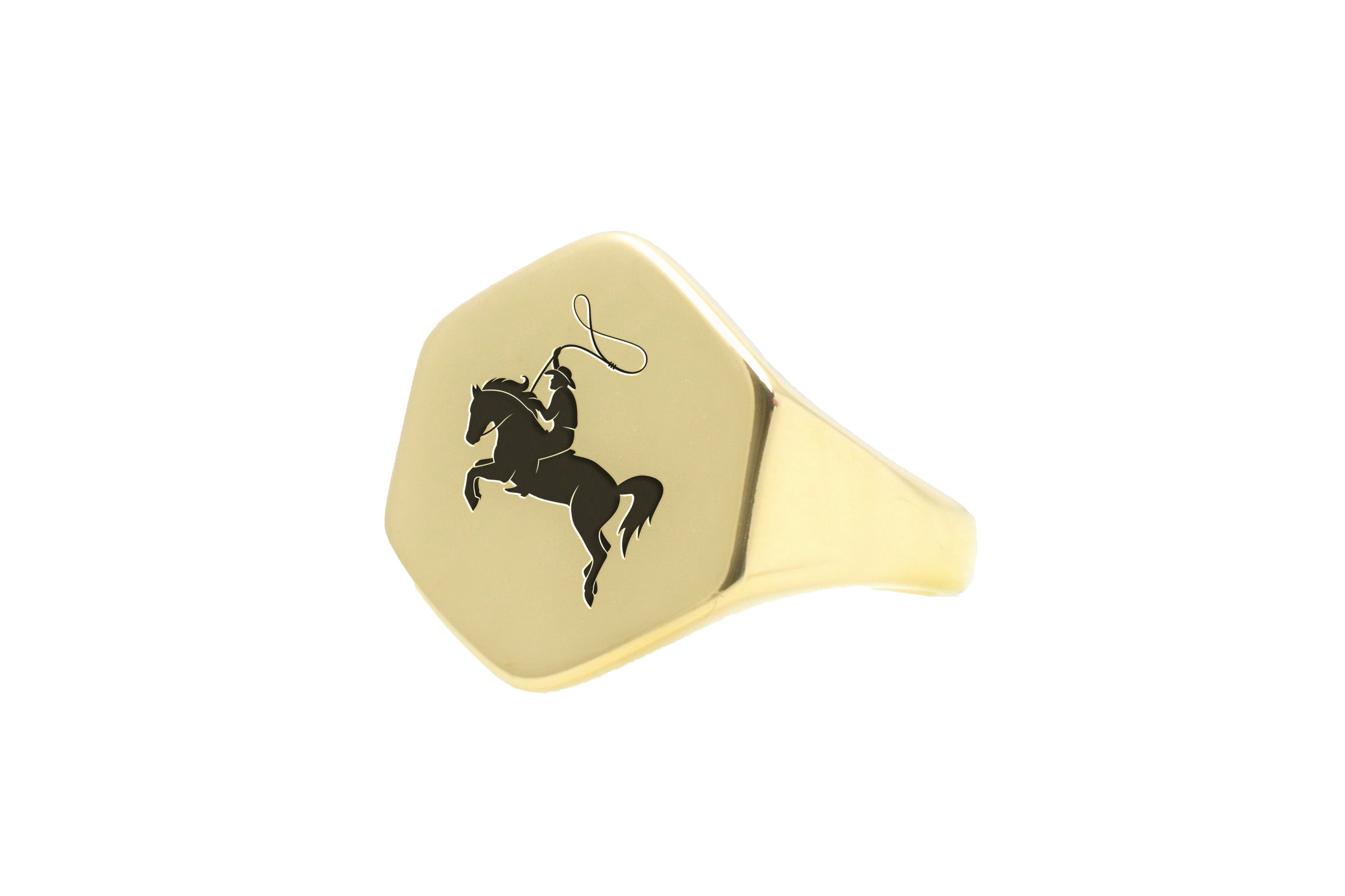 Custom Equestrian Signet Ring