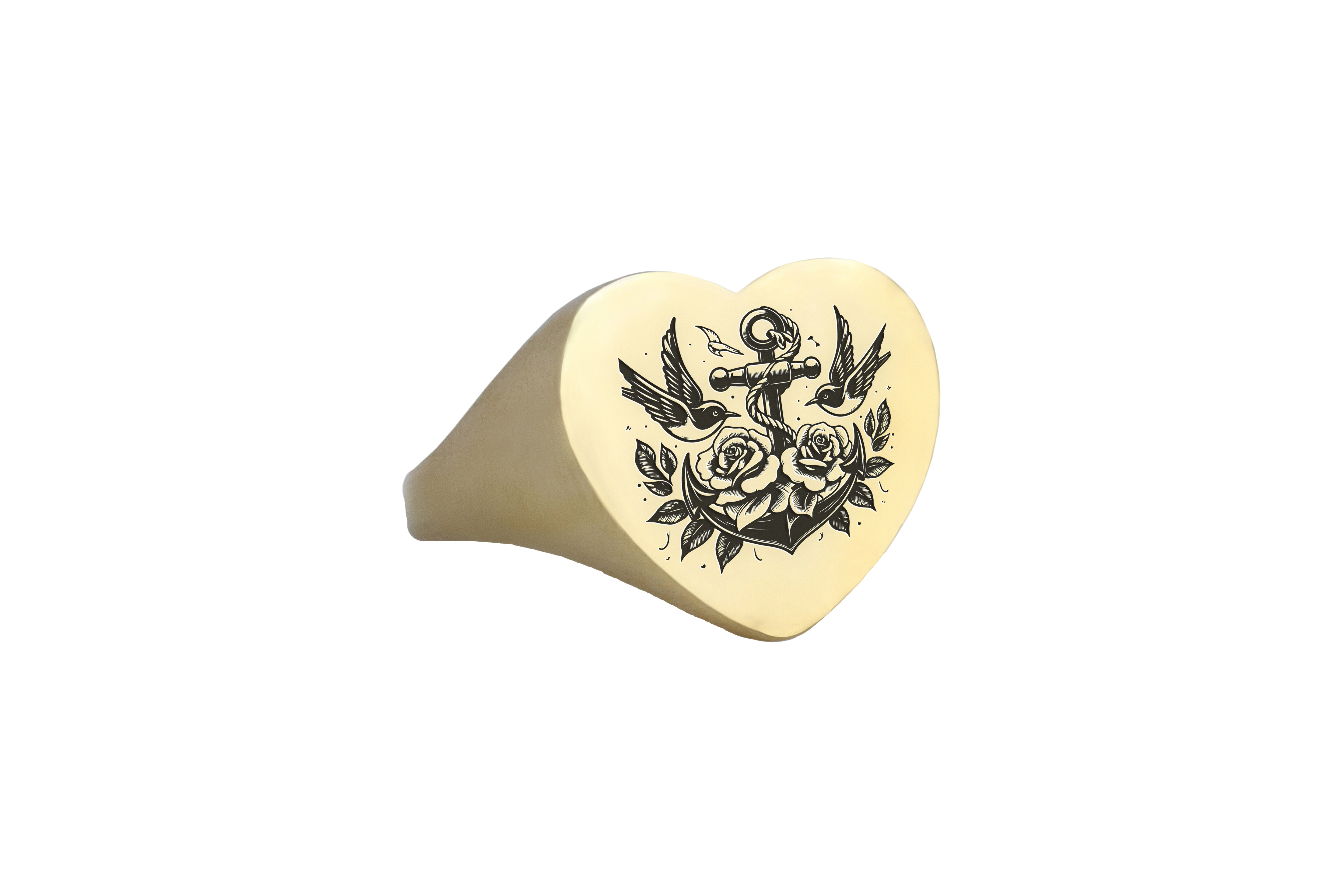 Sailors Anchor Signet Ring