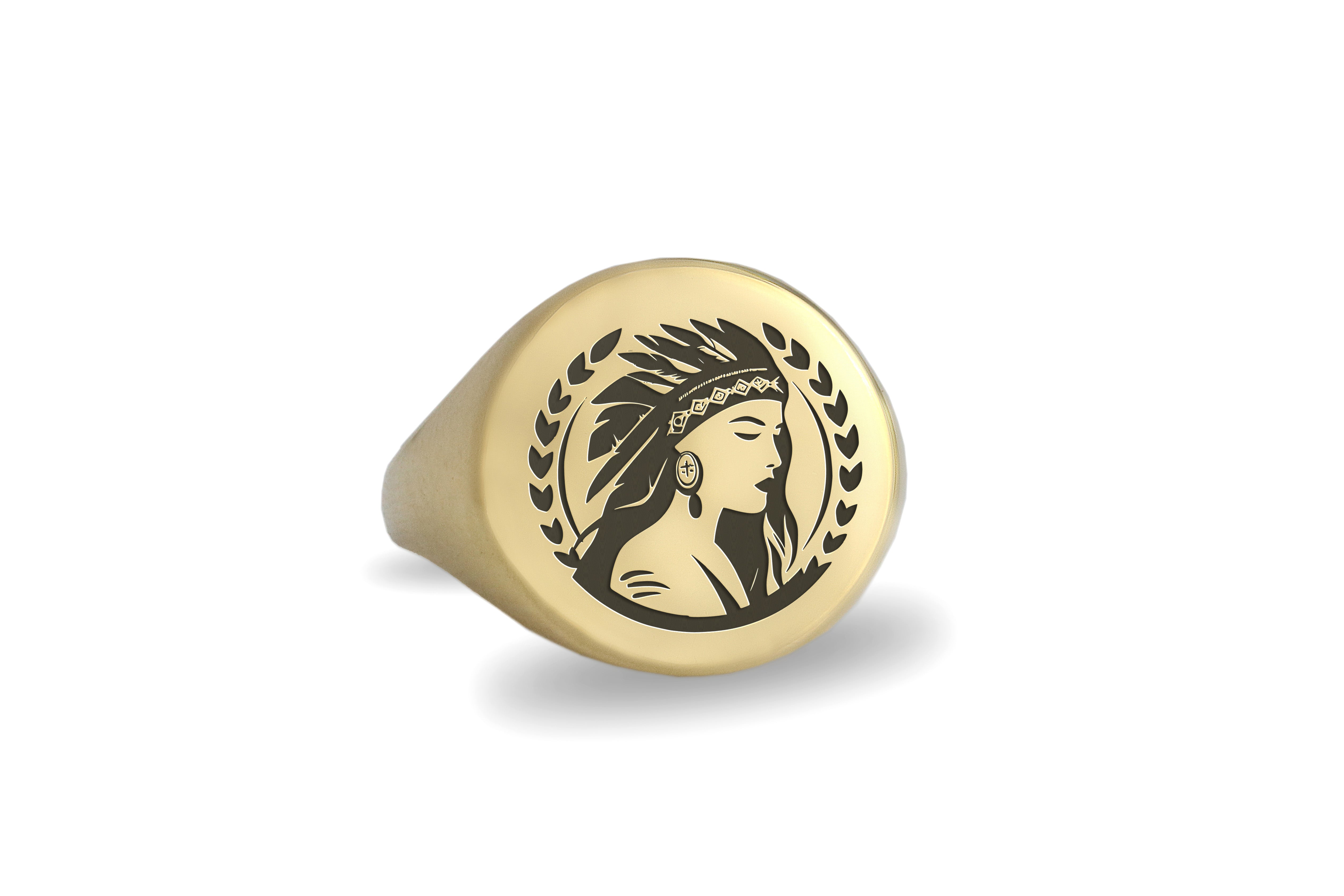 Native American Gold Signet Ring