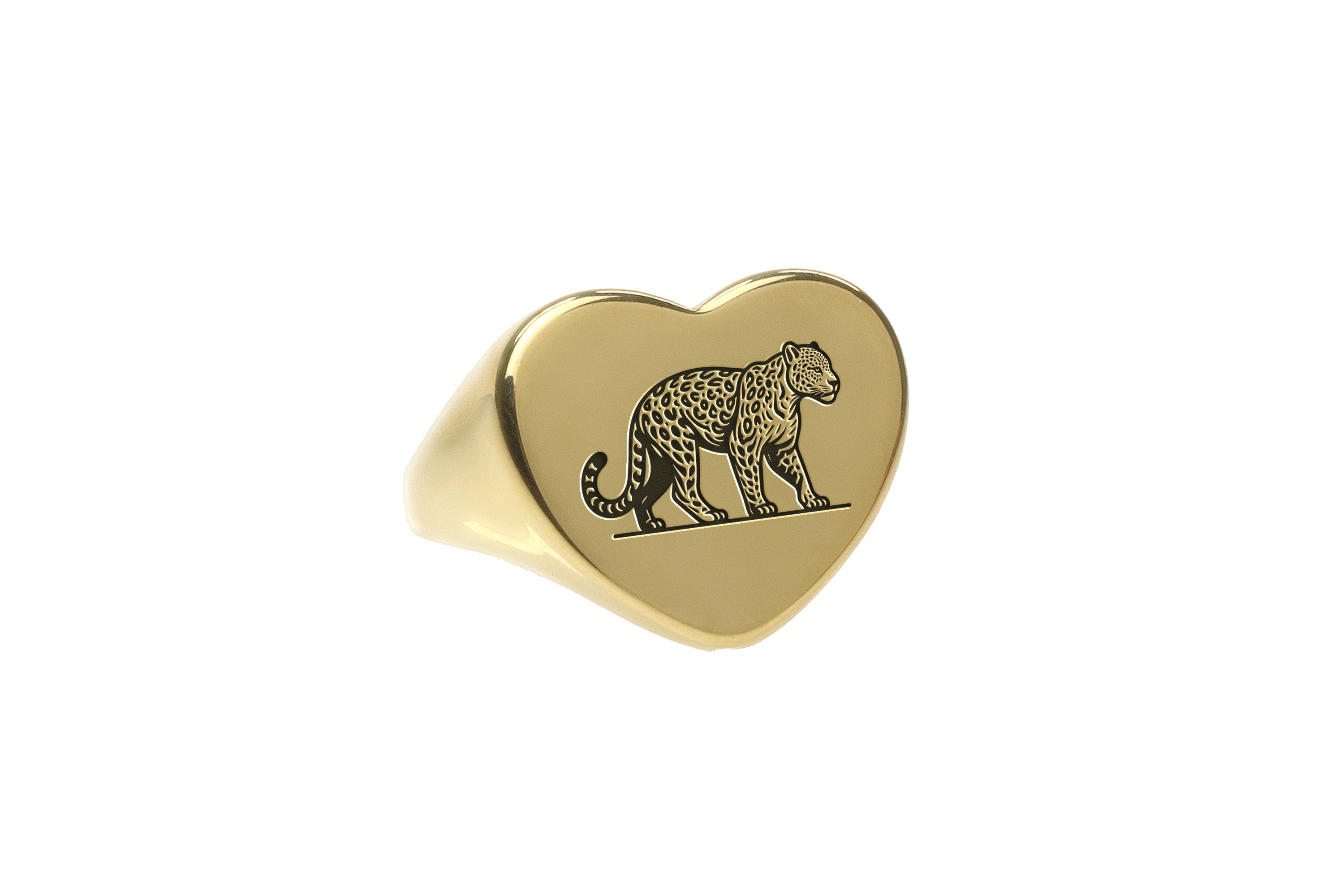 Luxurious Leopard Signet Ring