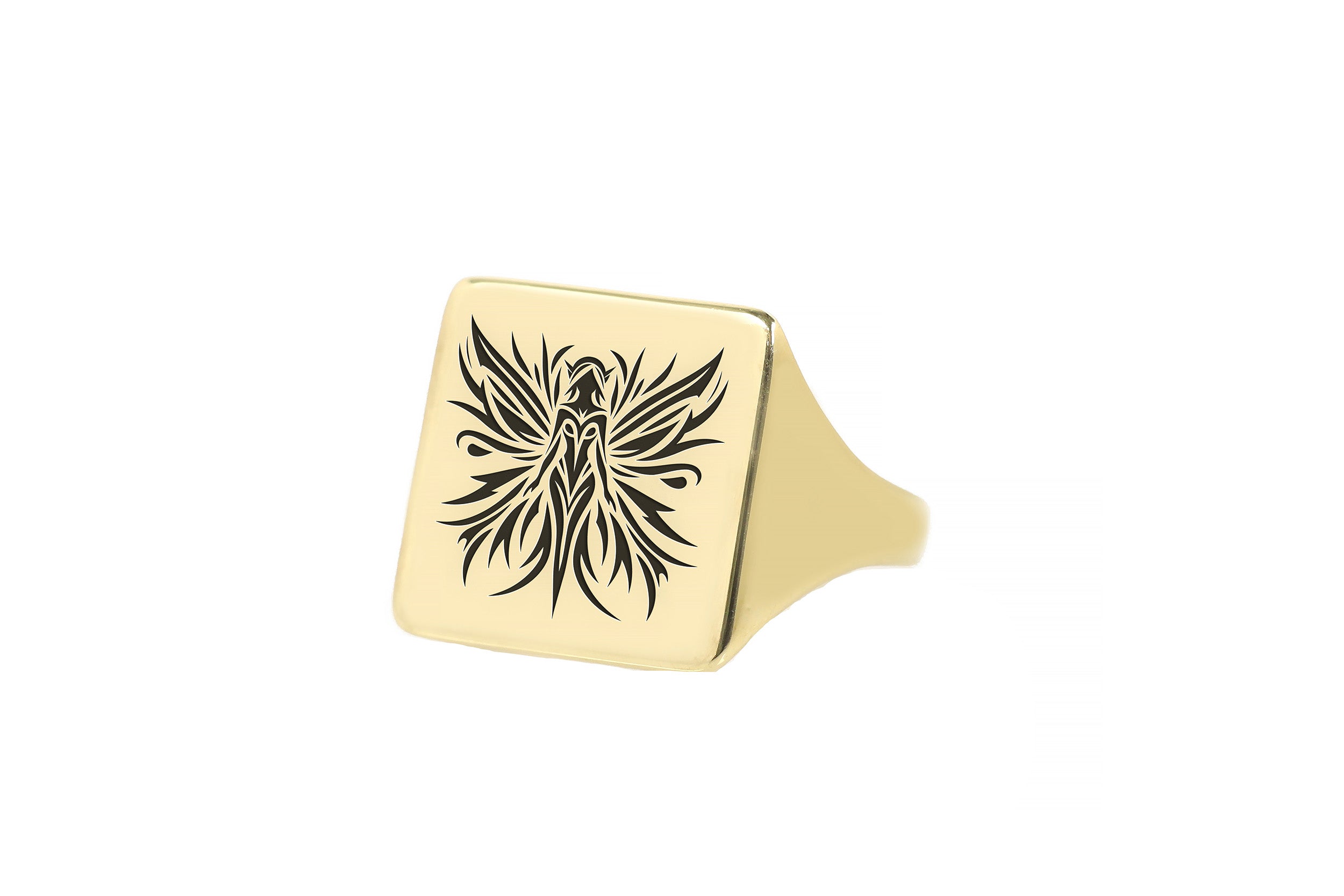 Fantasy Elf Ring Engraving