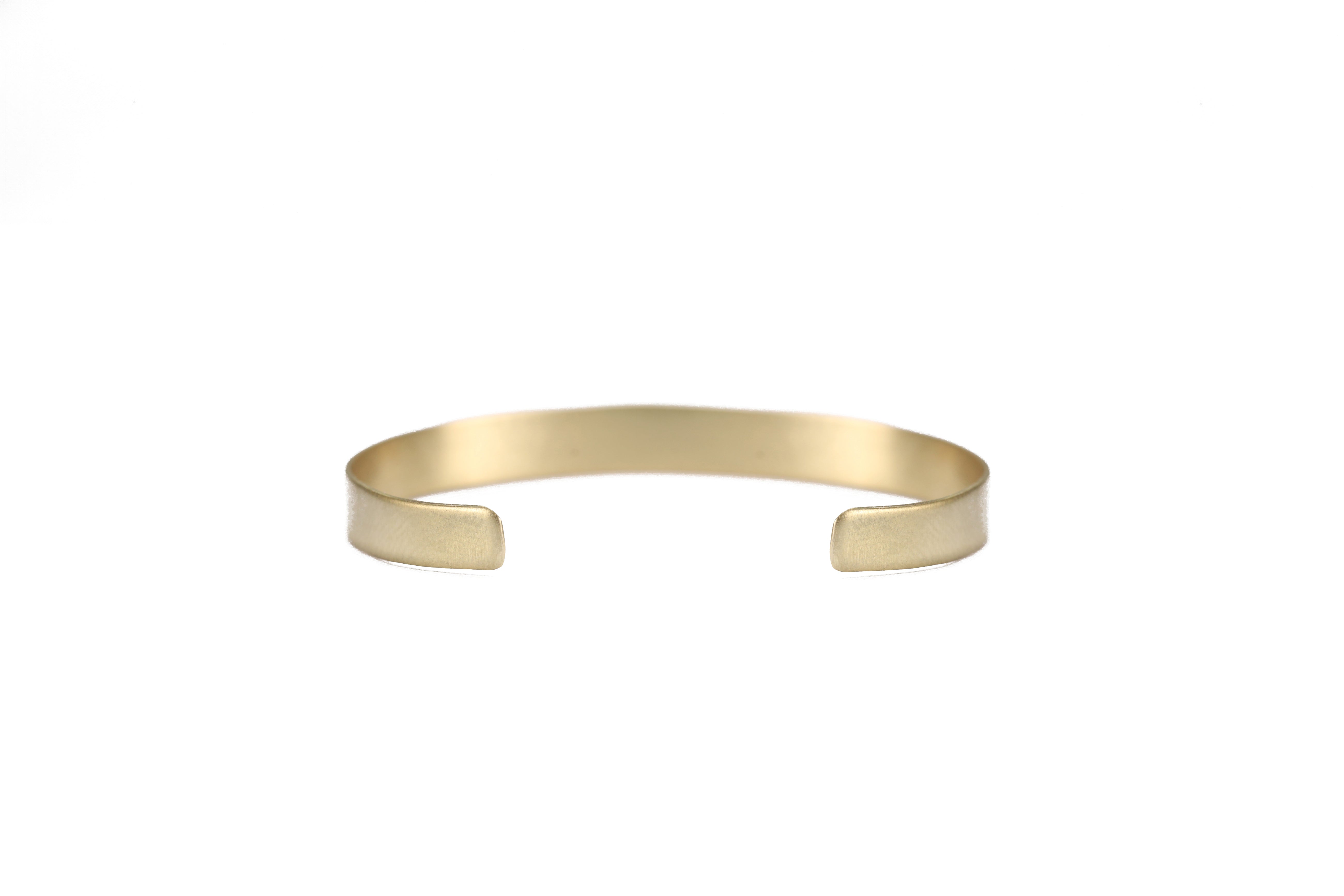14k Gold Men Open Cuff Bracelet