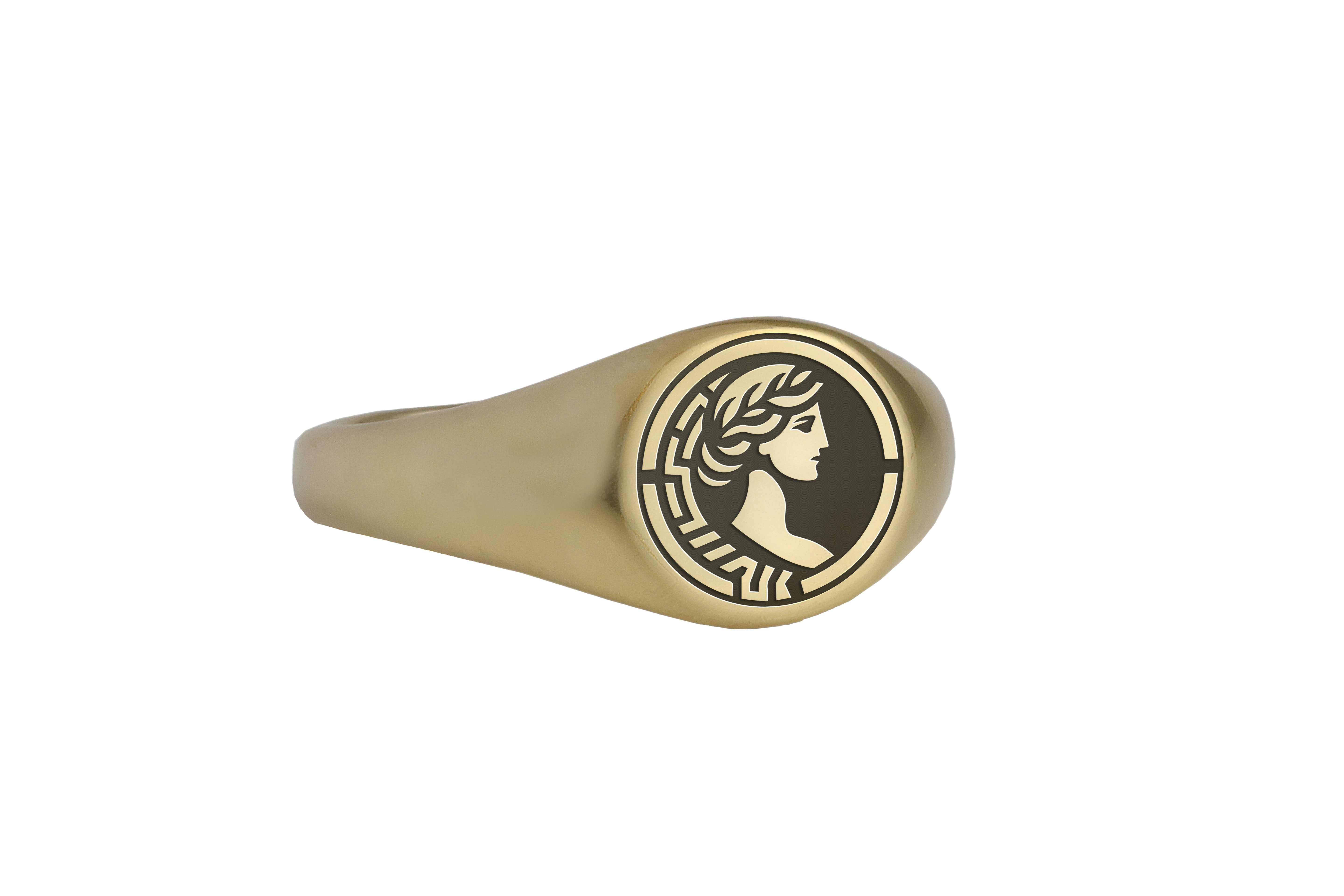 Greek Goddess Signet Ring
