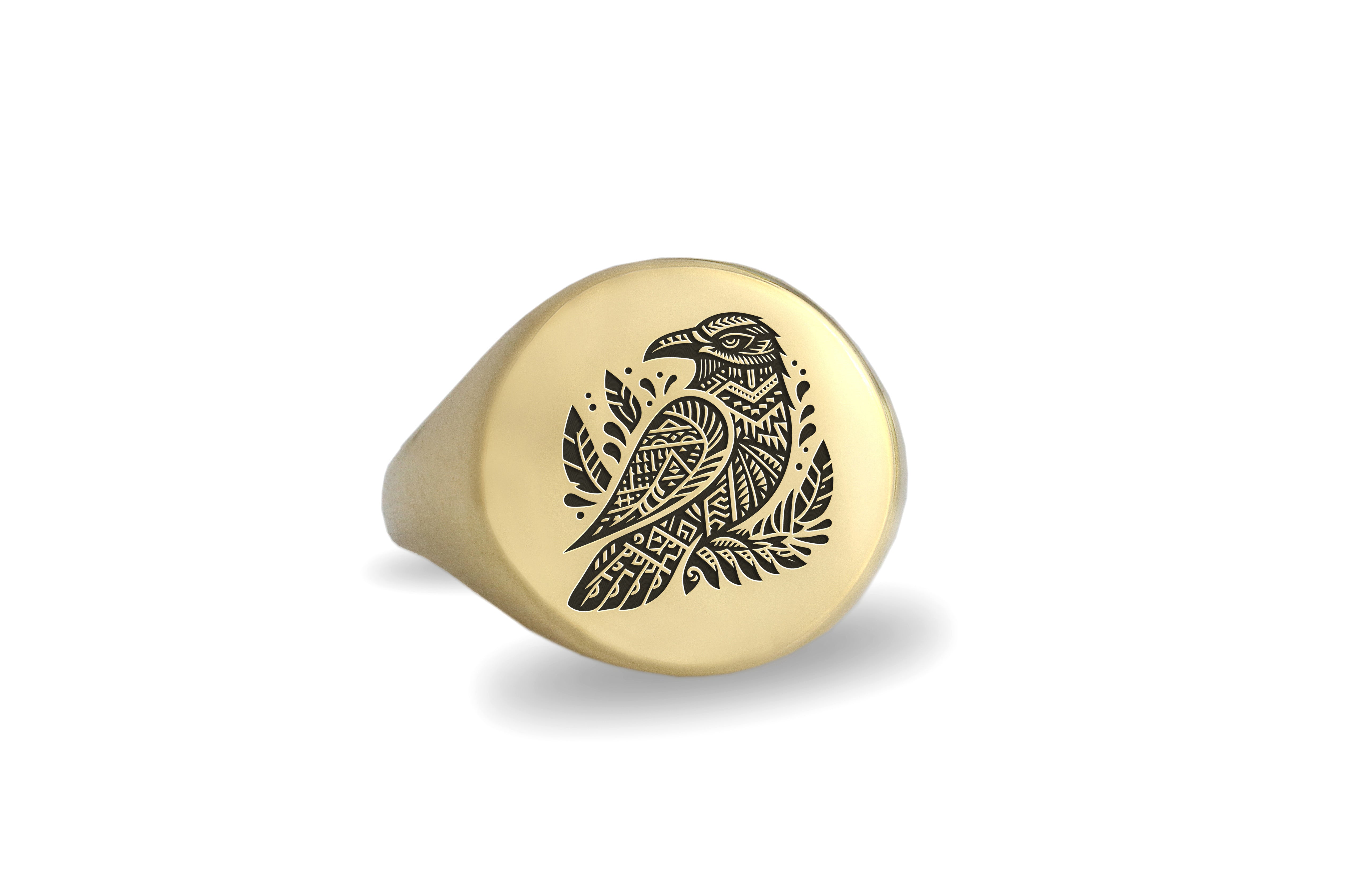 Dark Raven Signet Ring