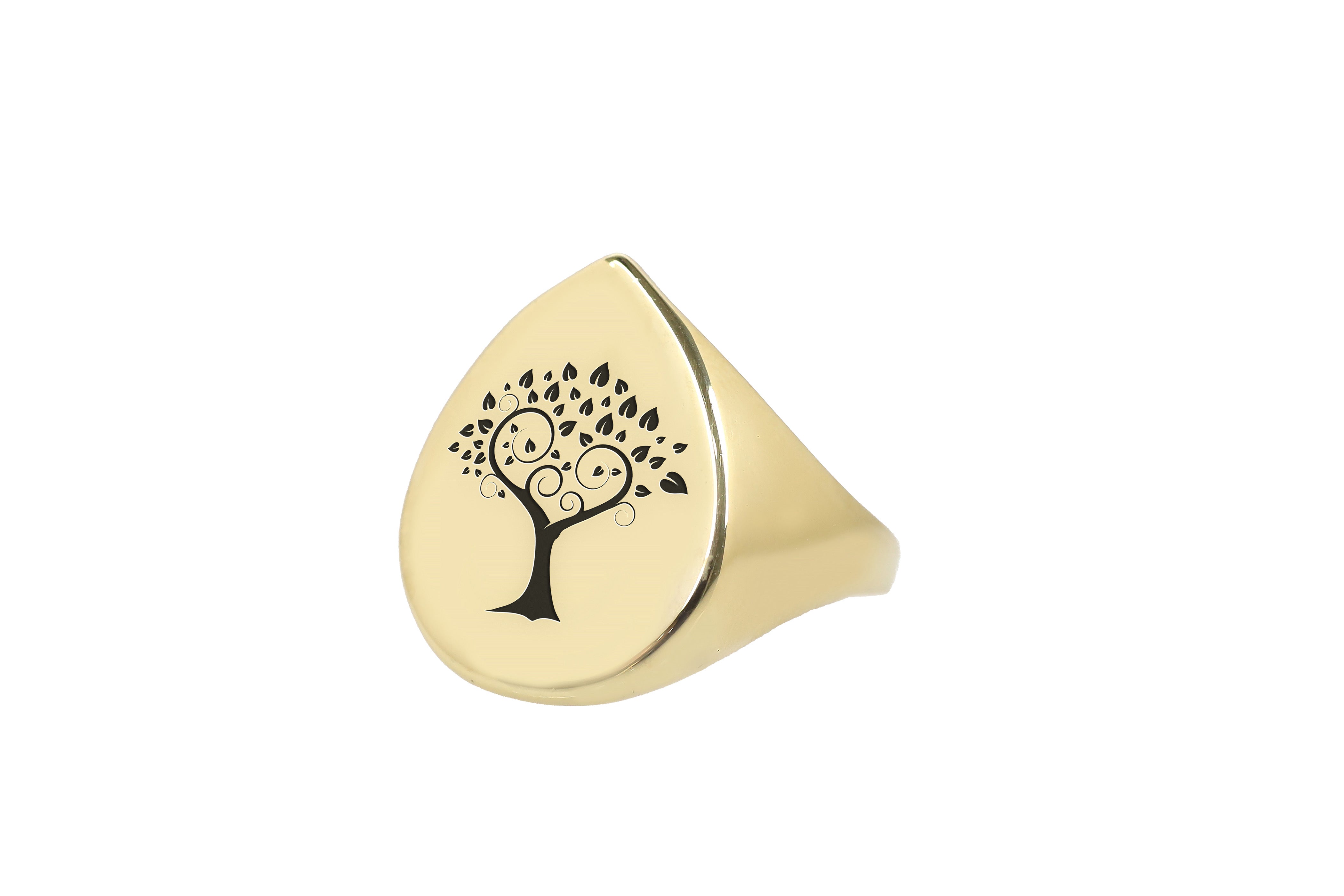 Tree Of Life Engraved Ring