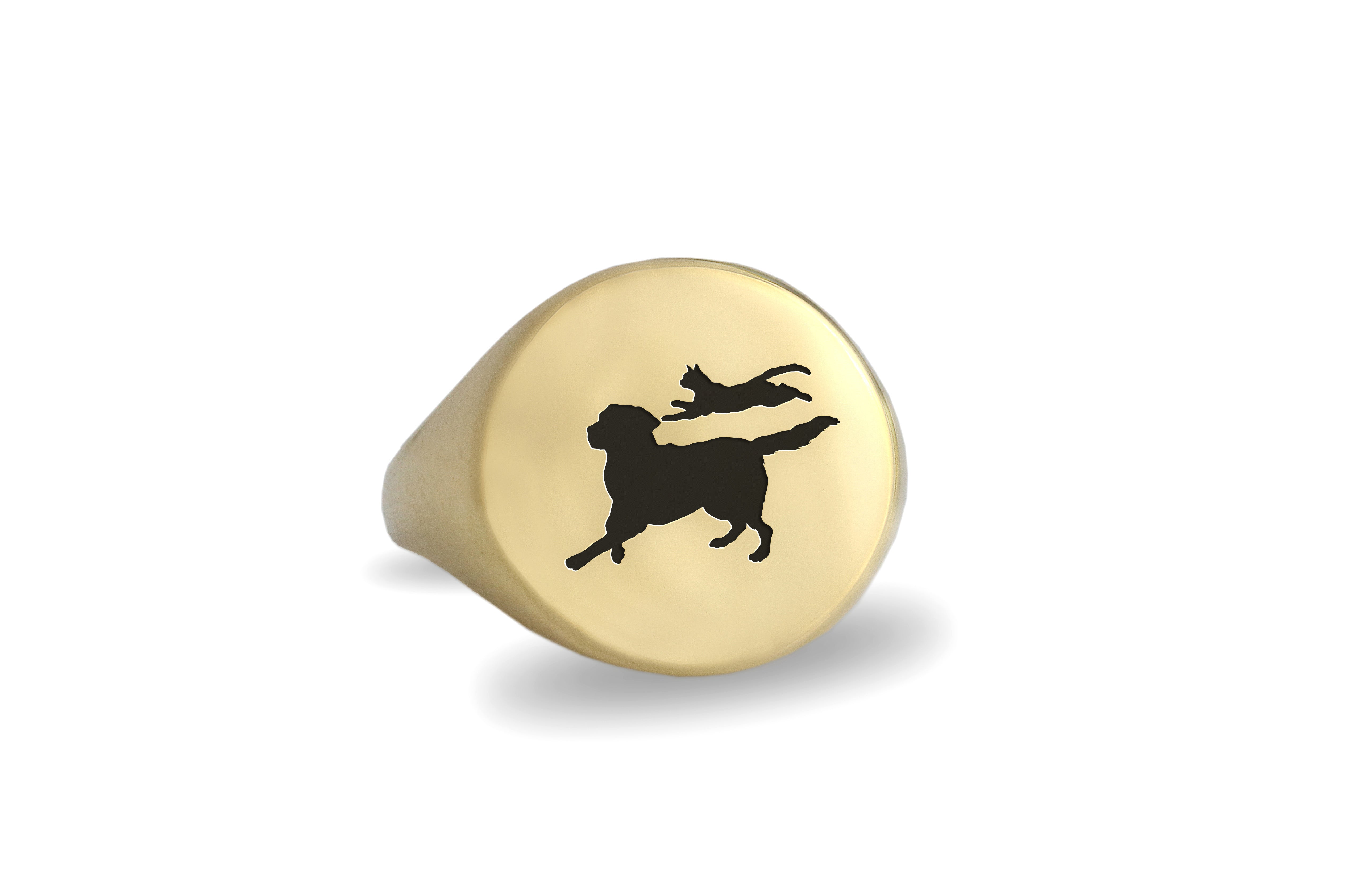 Cute Pet Engraving Ring