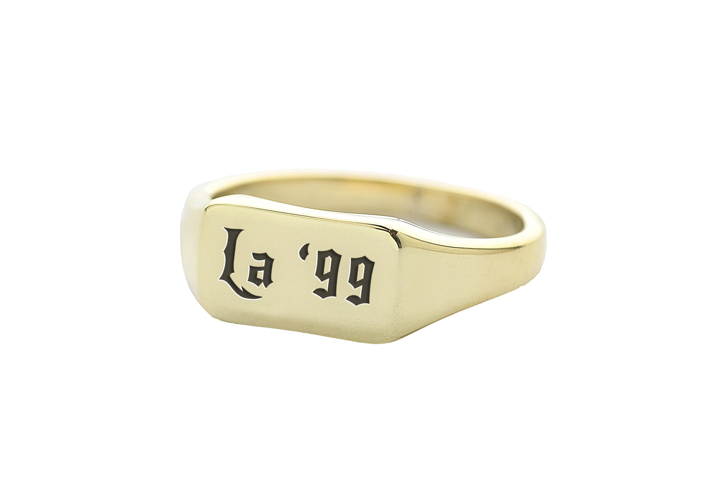 Personalized Text Engraving Ring