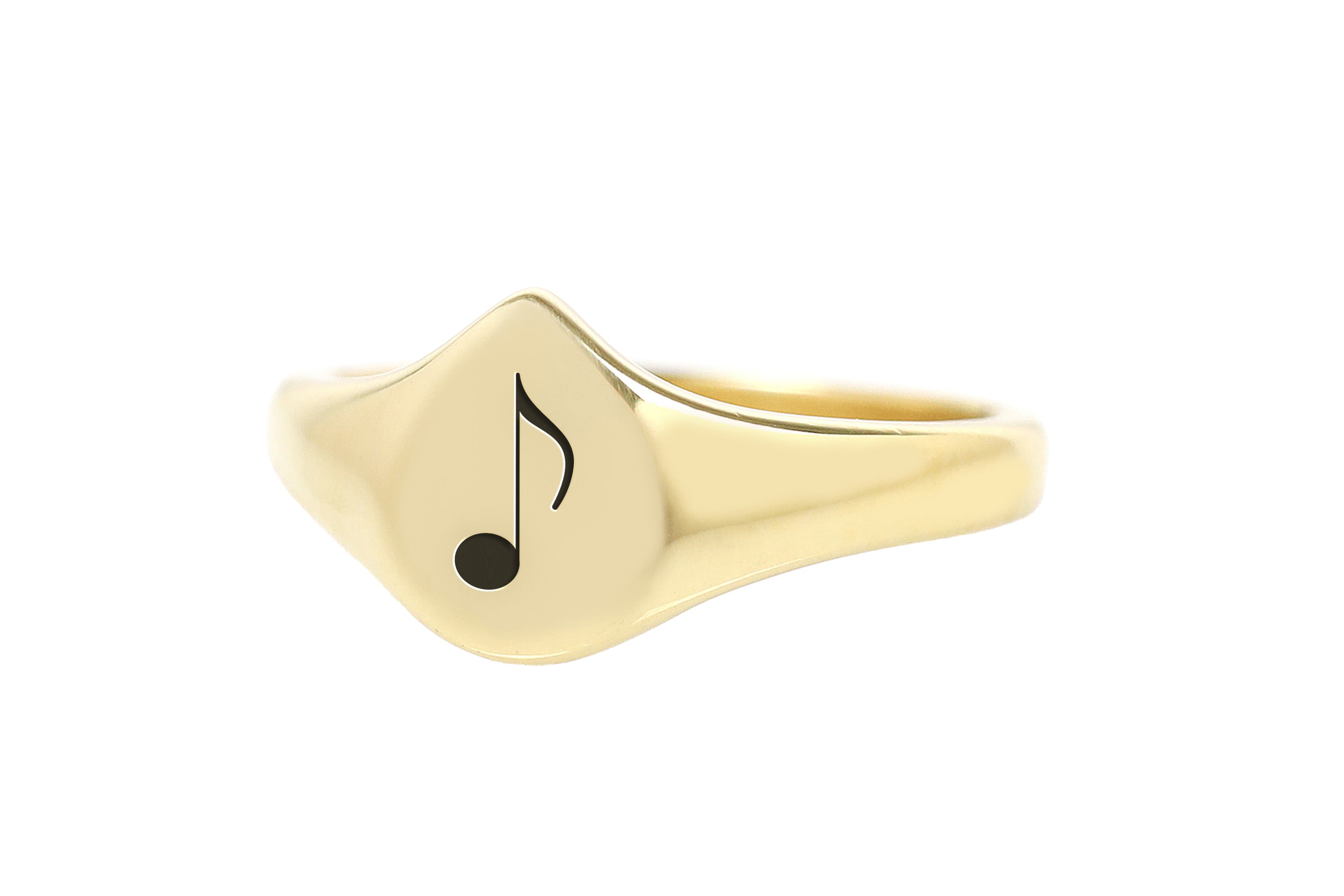 Gold Music Quaver Ring