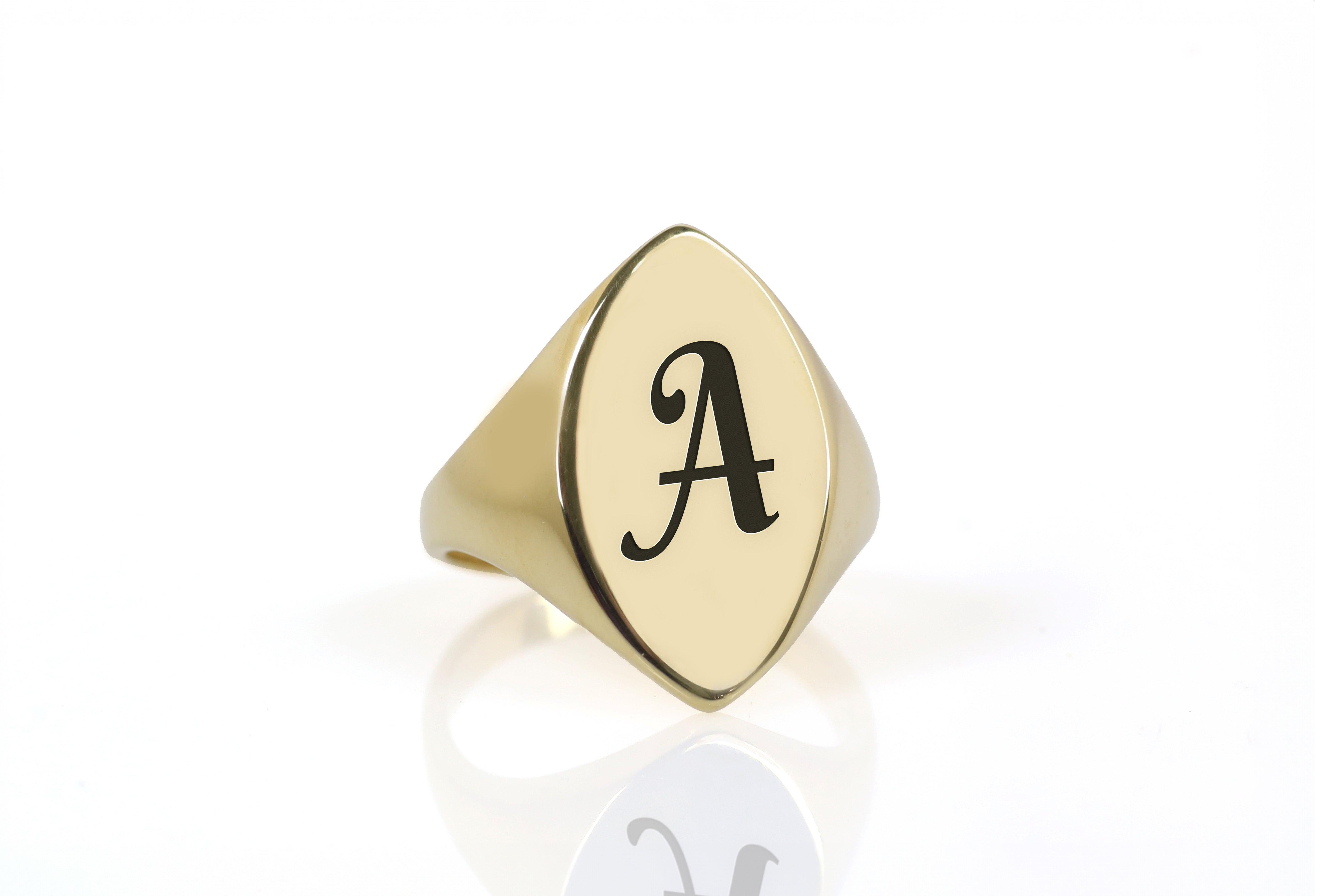 14k Gold Signet Ring