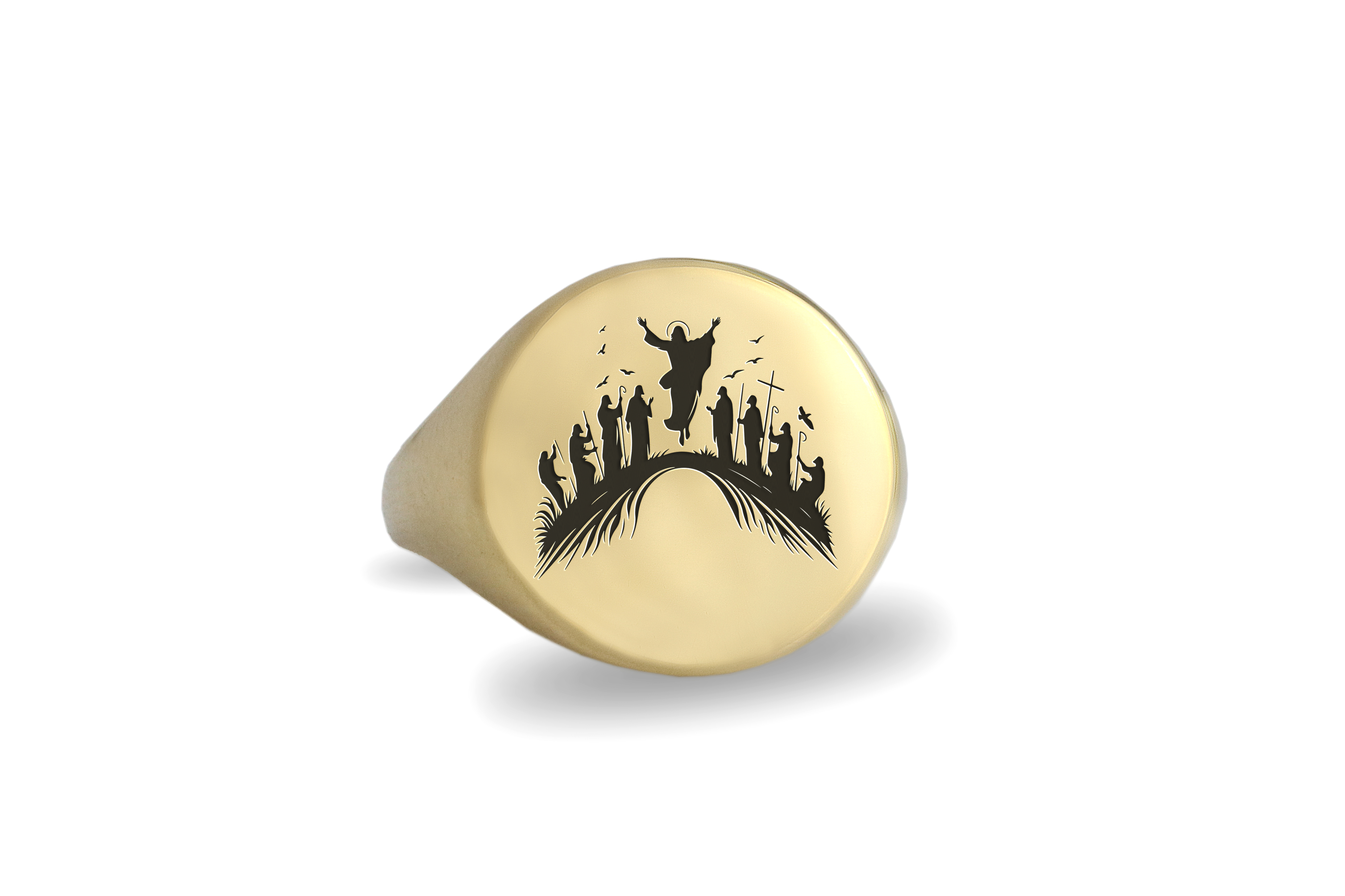 14k Gold Lord Jesus Ring