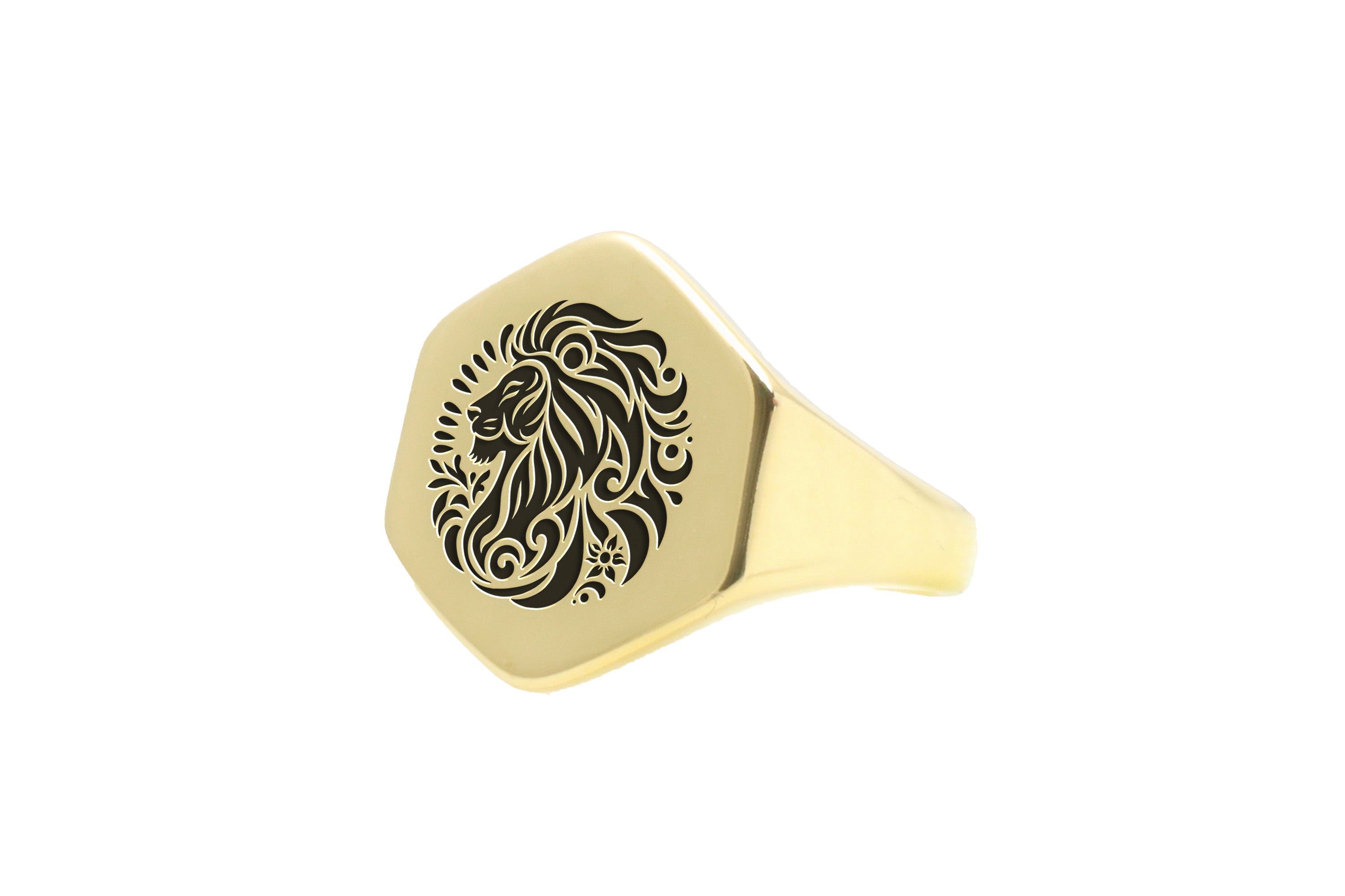 Customized Lion Signet Ring