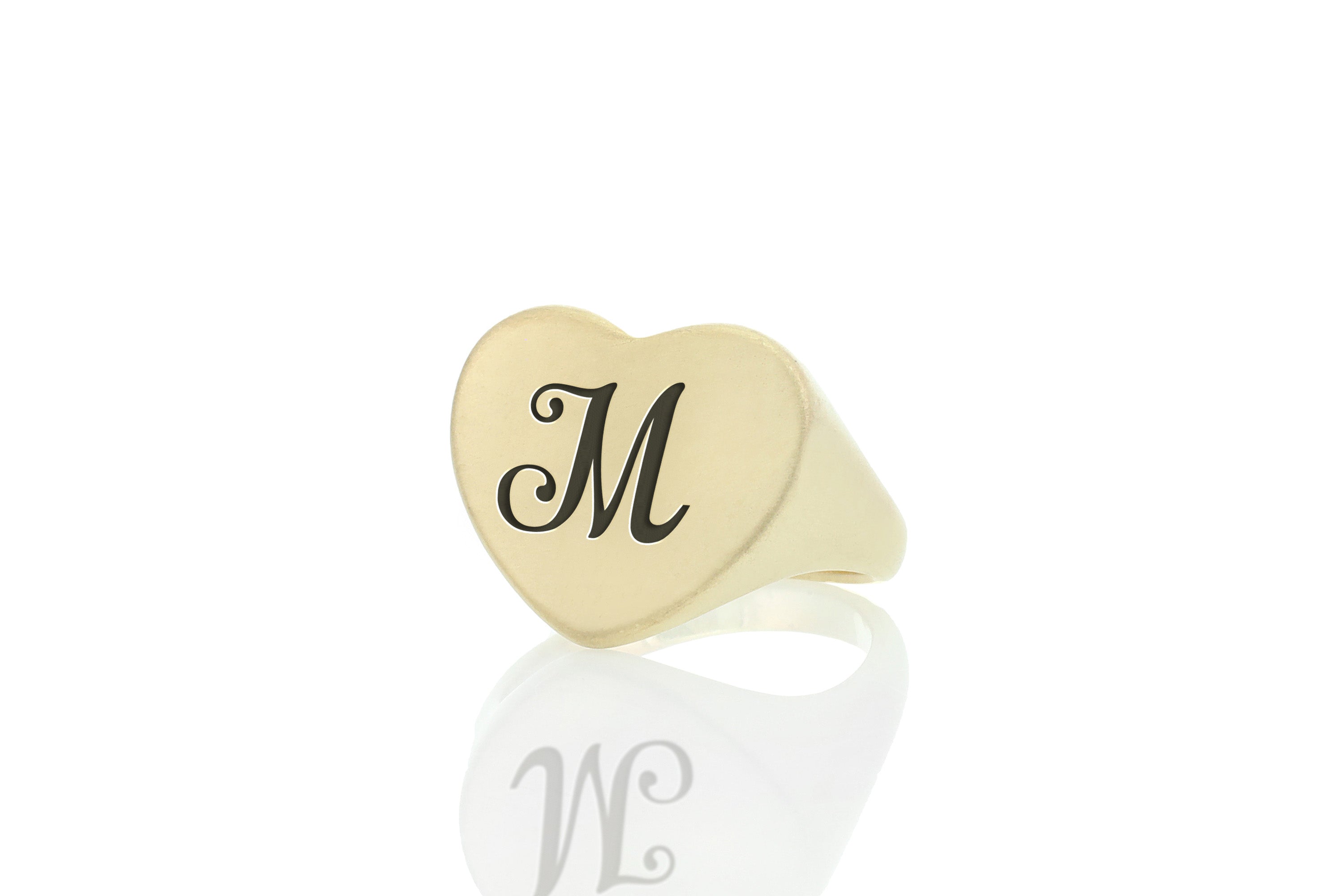 Vintage Letter Gold Ring