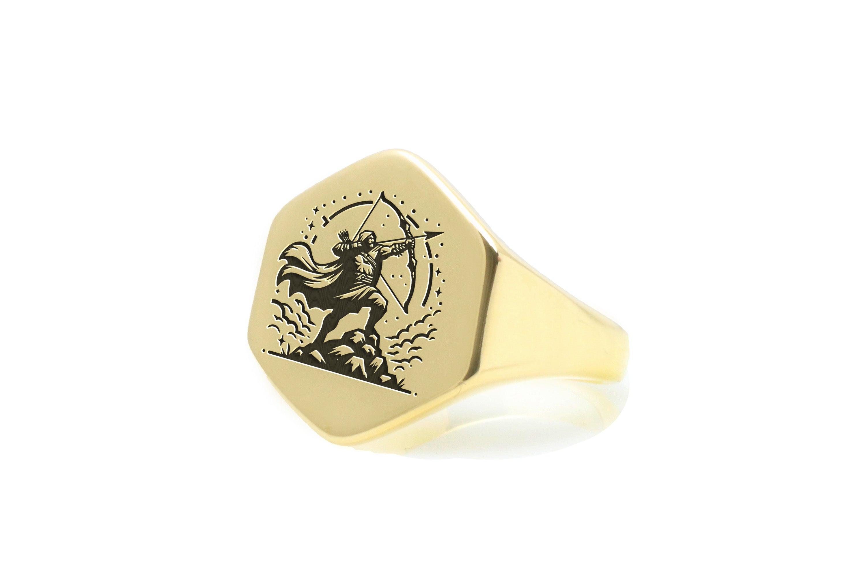 Bow & Arrow Signet Ring