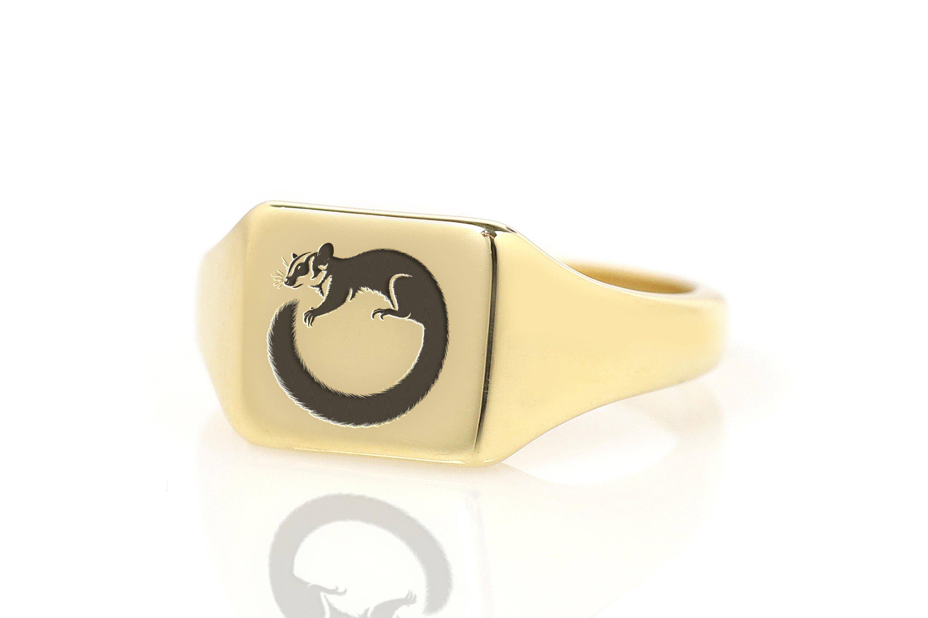 Sugar Glider Engraving Ring