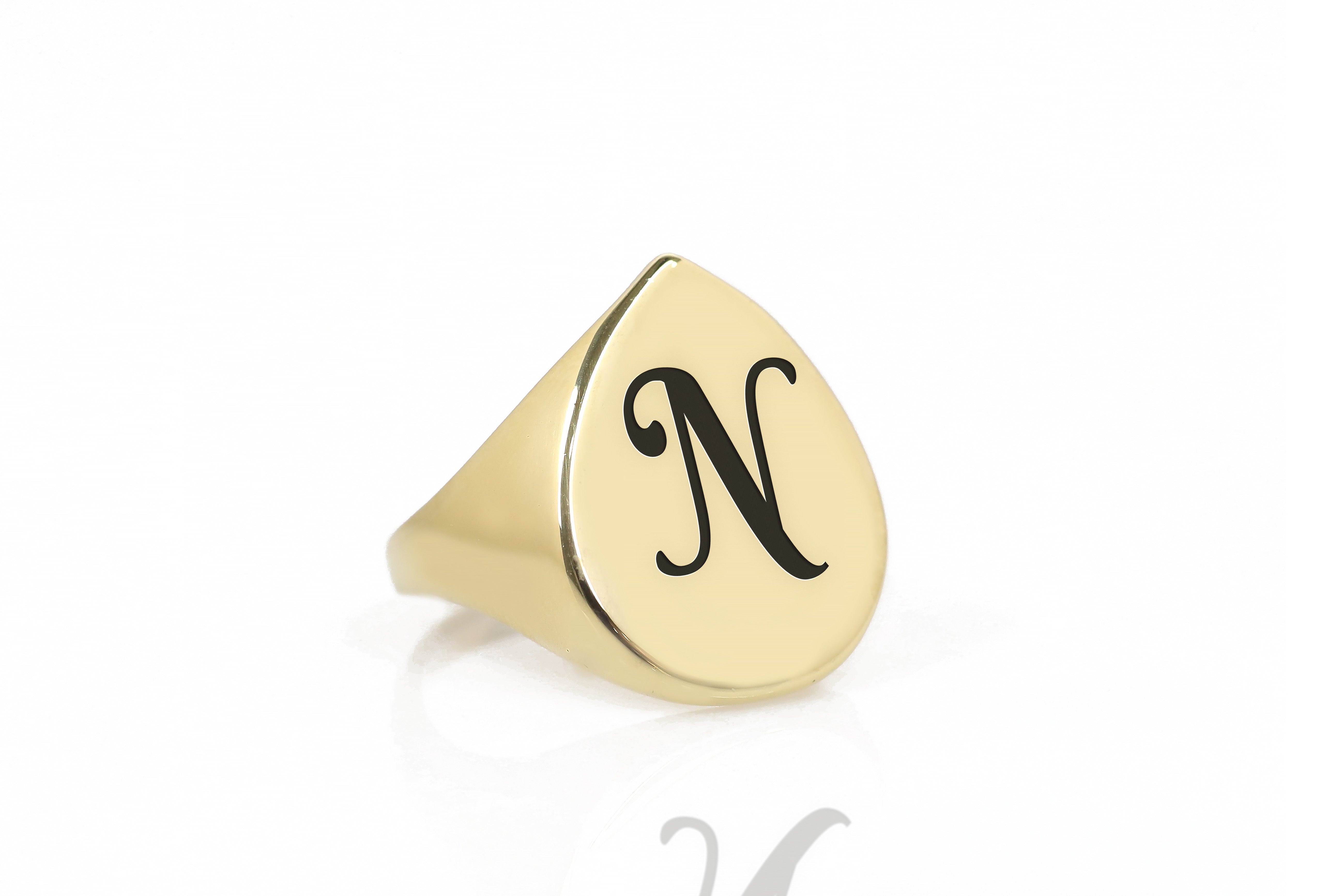 Engraved Custom Font Ring