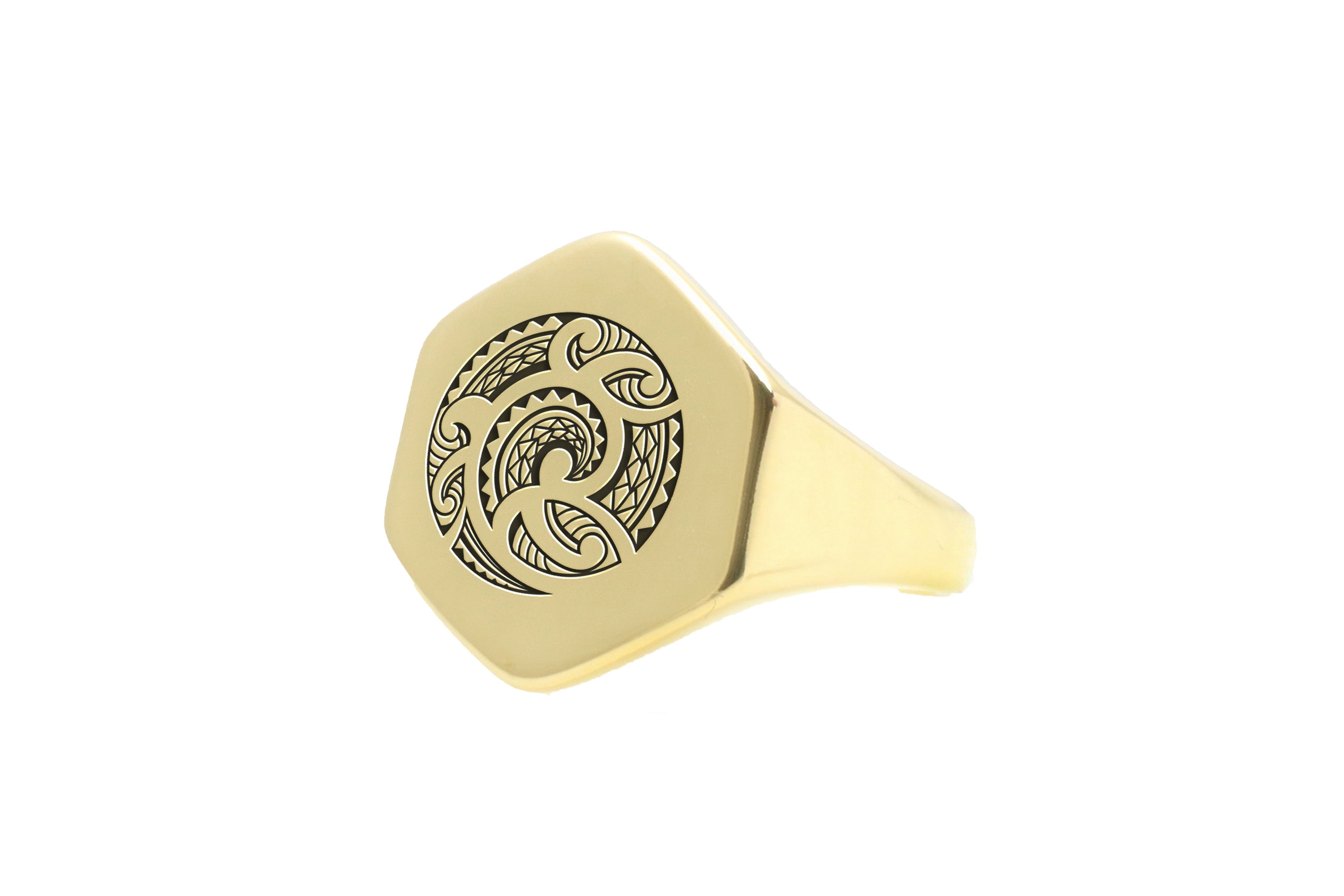 14k Gold Samoan Signet Ring