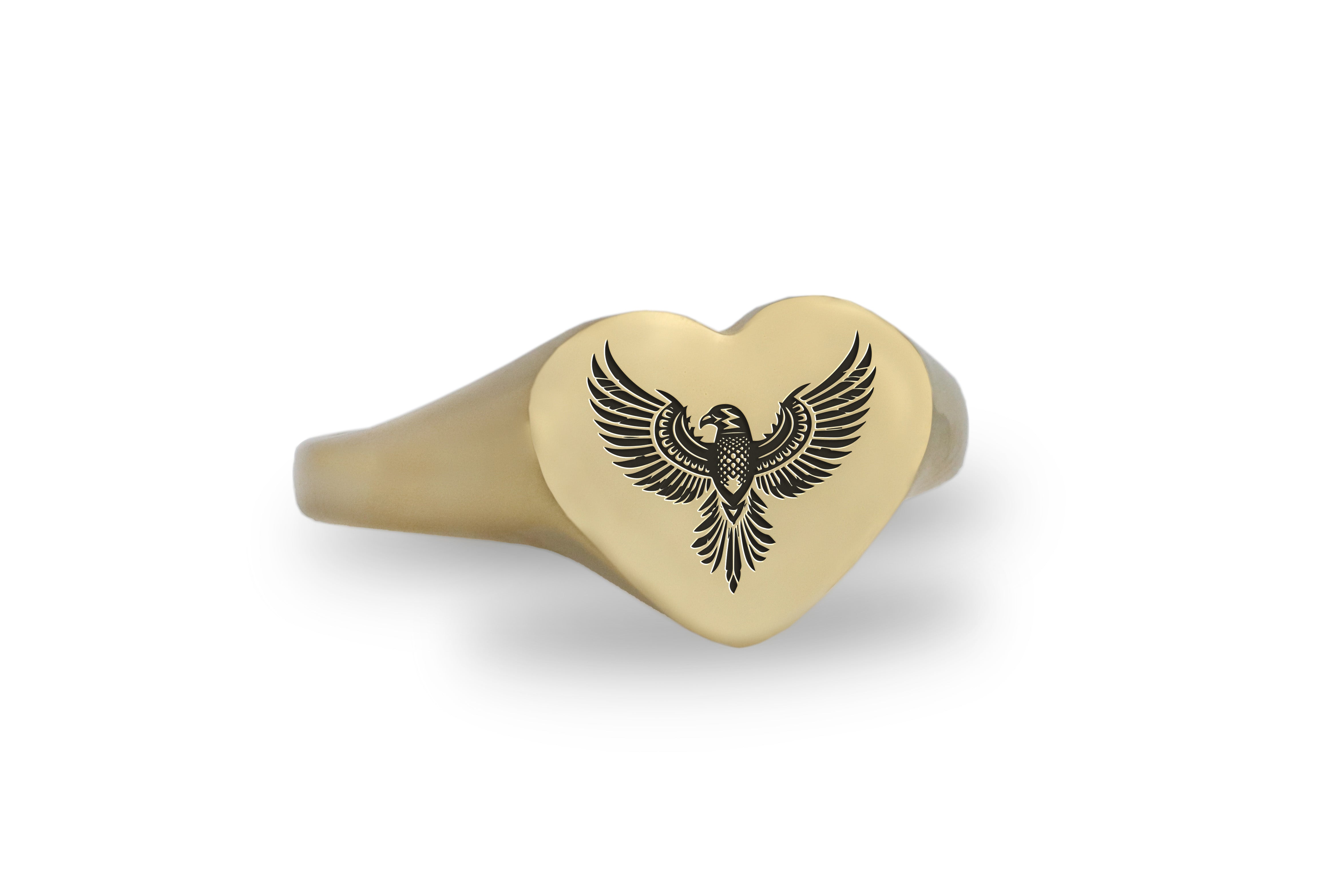 Engraved Tribal Eagle Ring