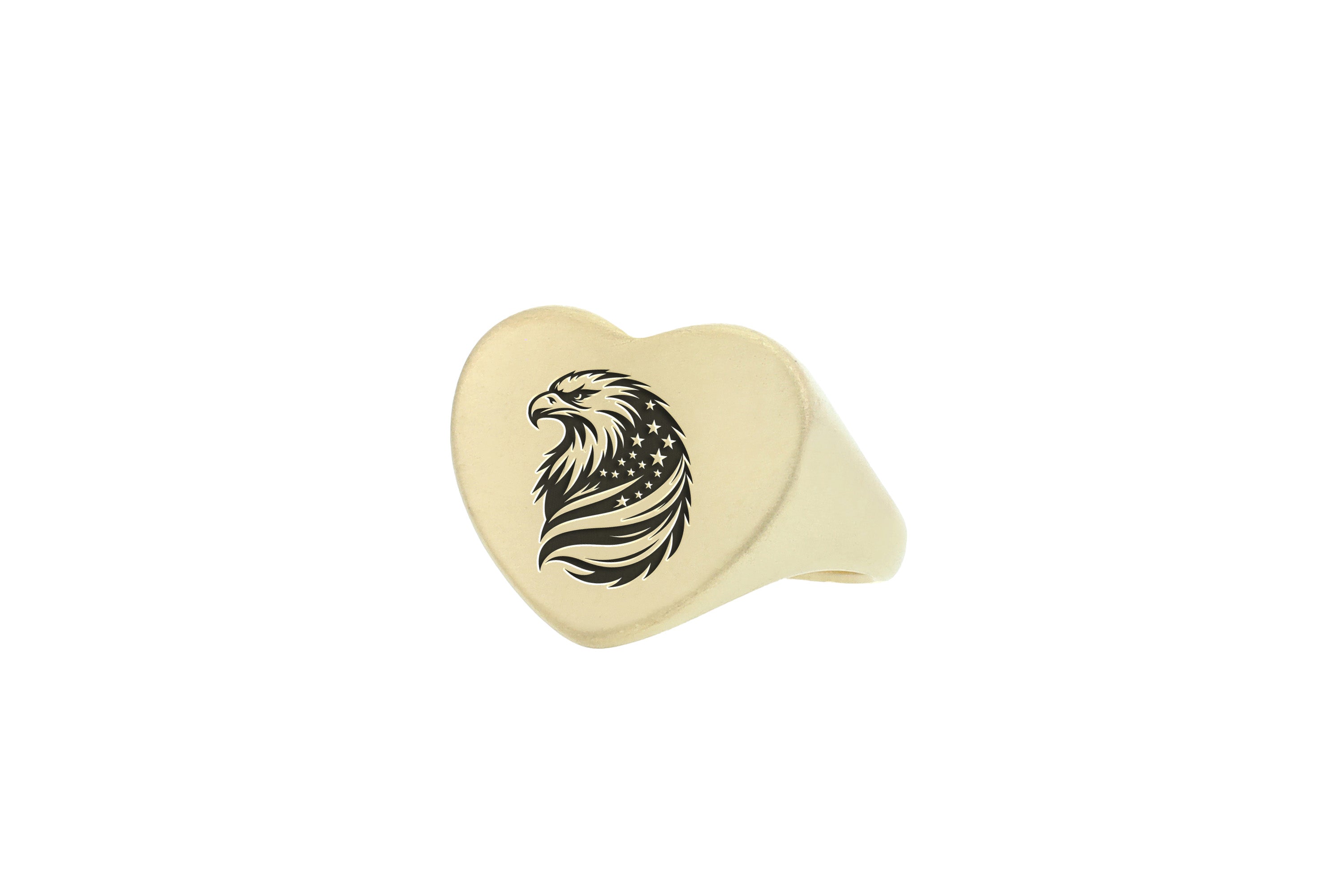 Eagle And American Flag Ring