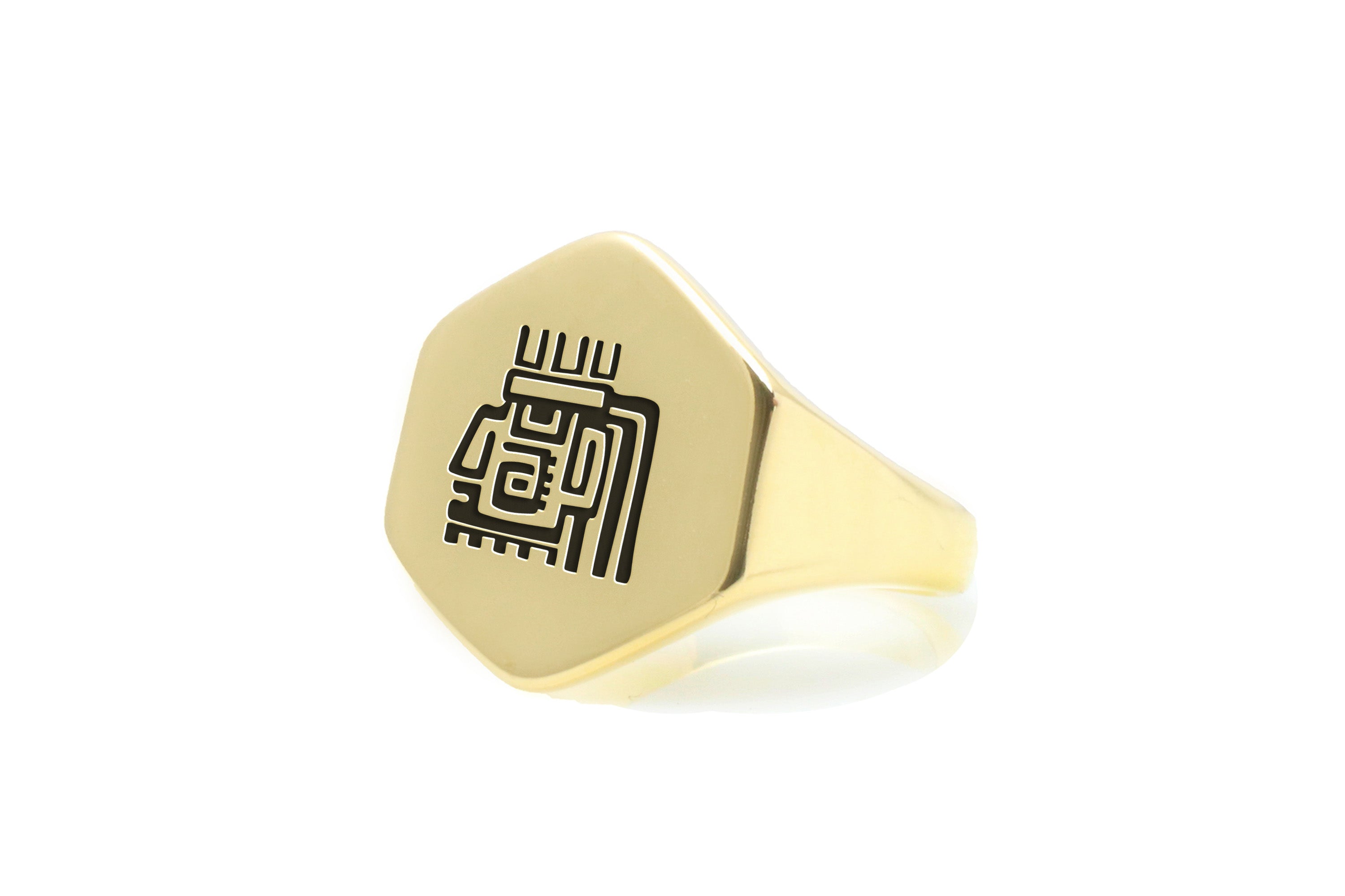 Aztec Lost Civilizations Symbol Ring