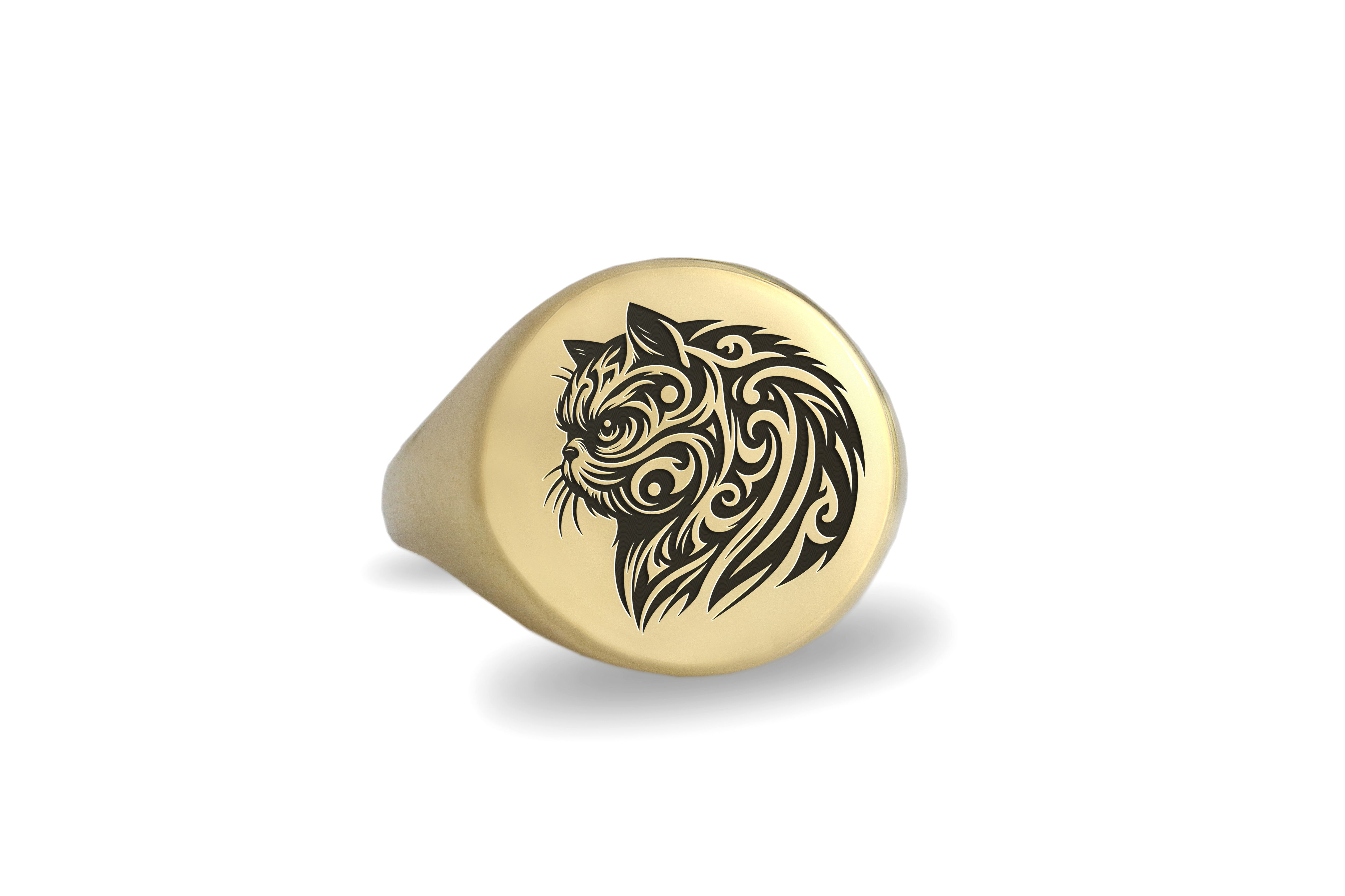 Persian Cat Bold Statement Ring