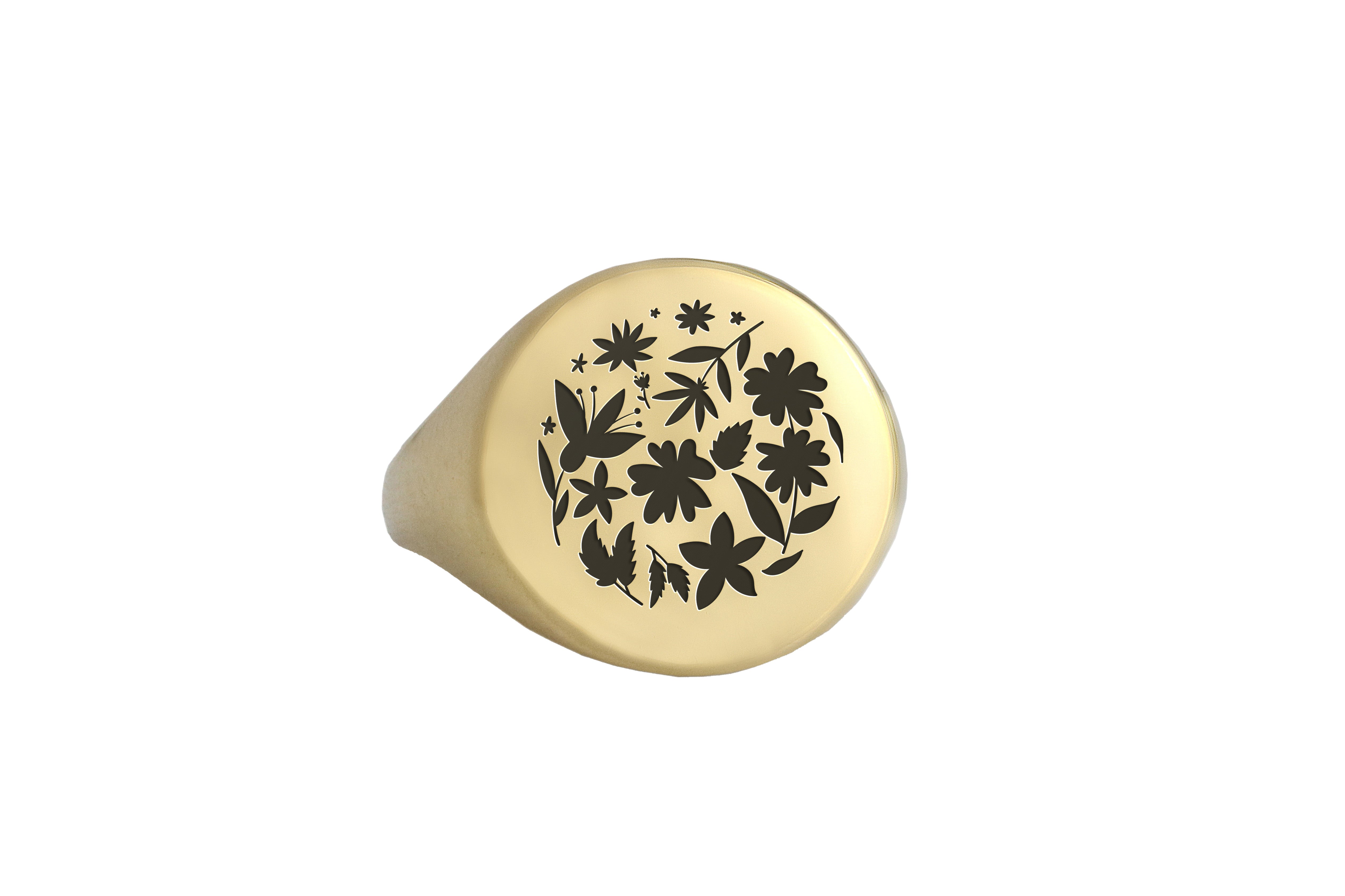 Floral Bold Statement Ring