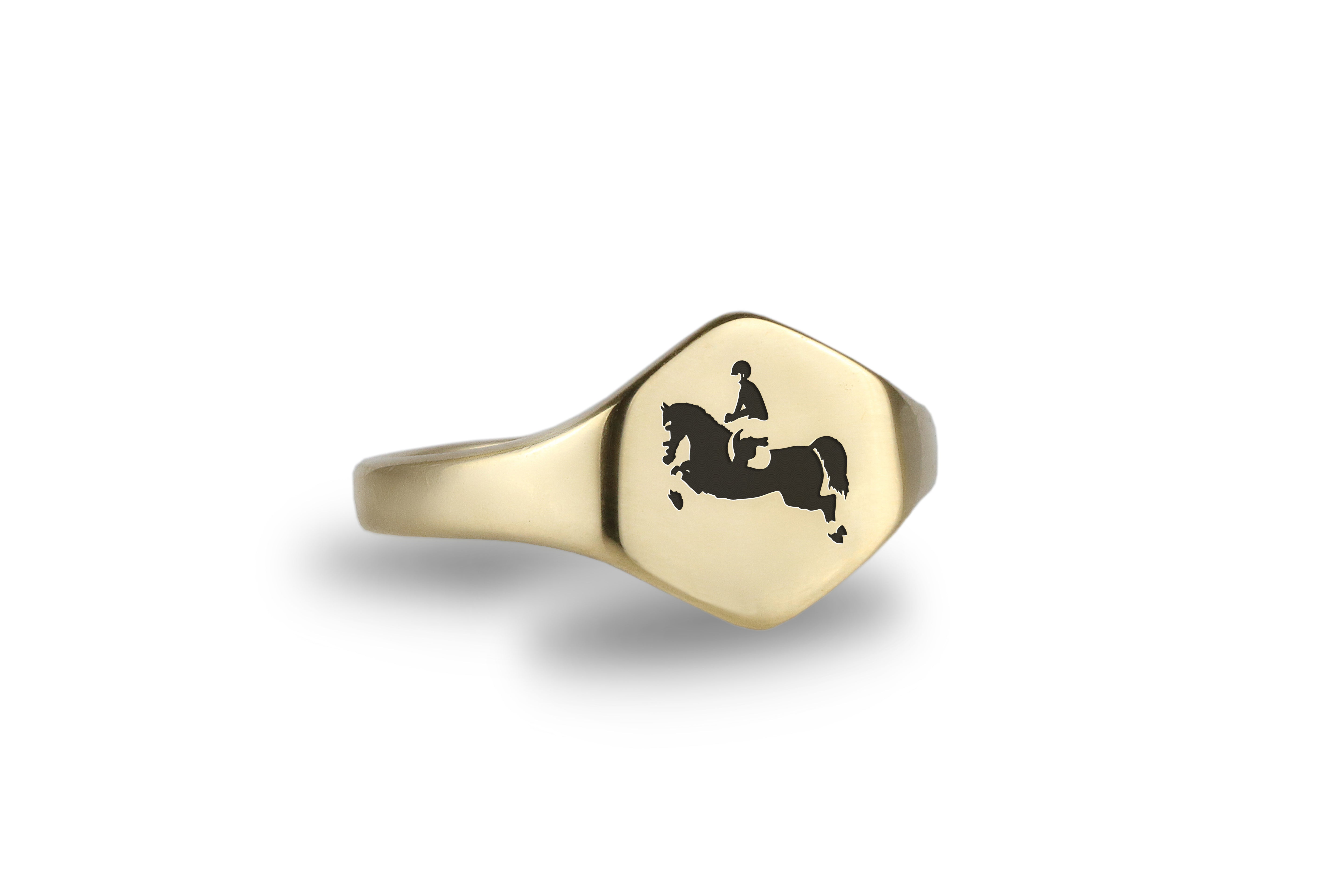 Engraved Equestrian Ring