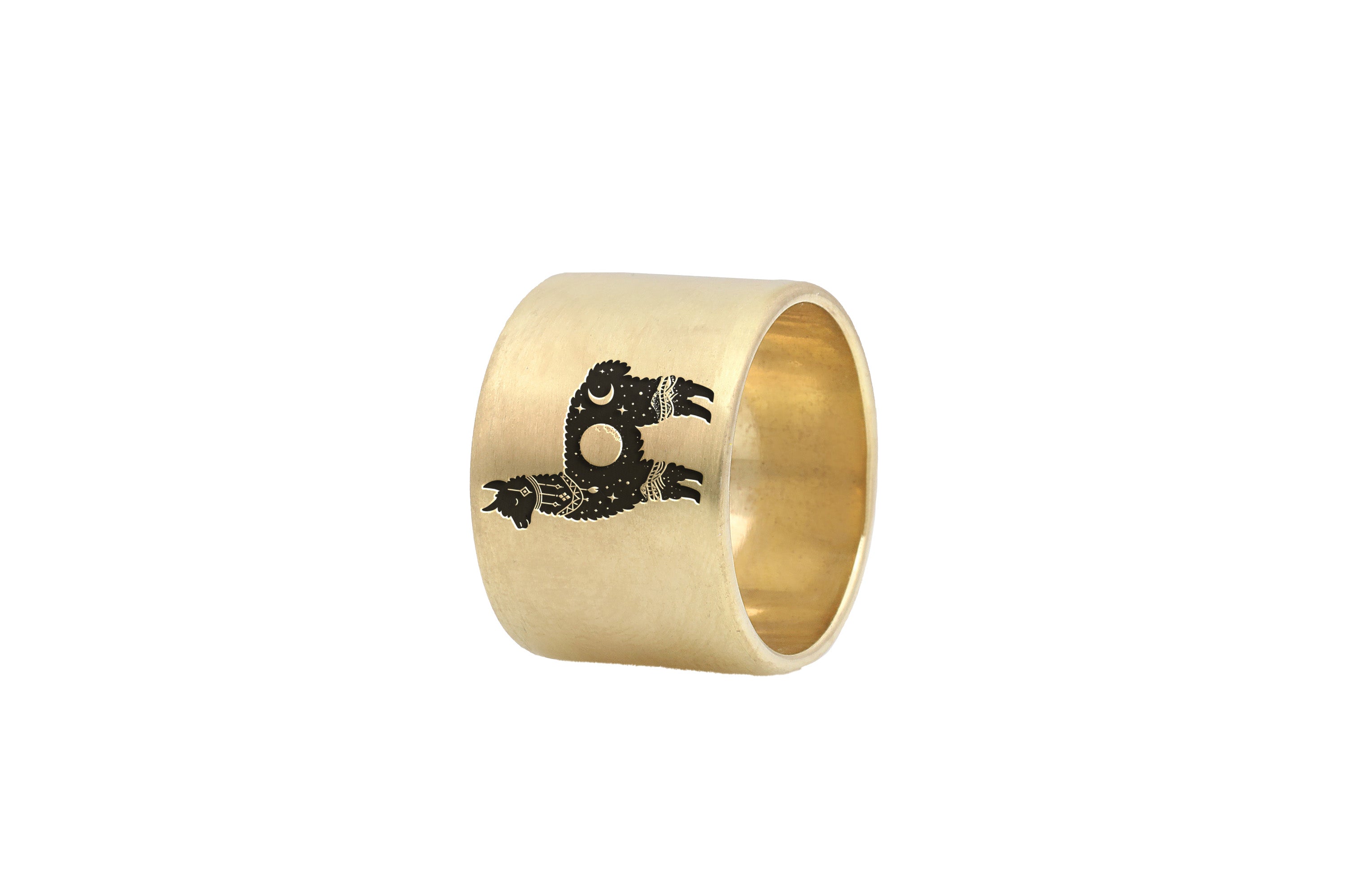 Alpaca Wide Gold Ring