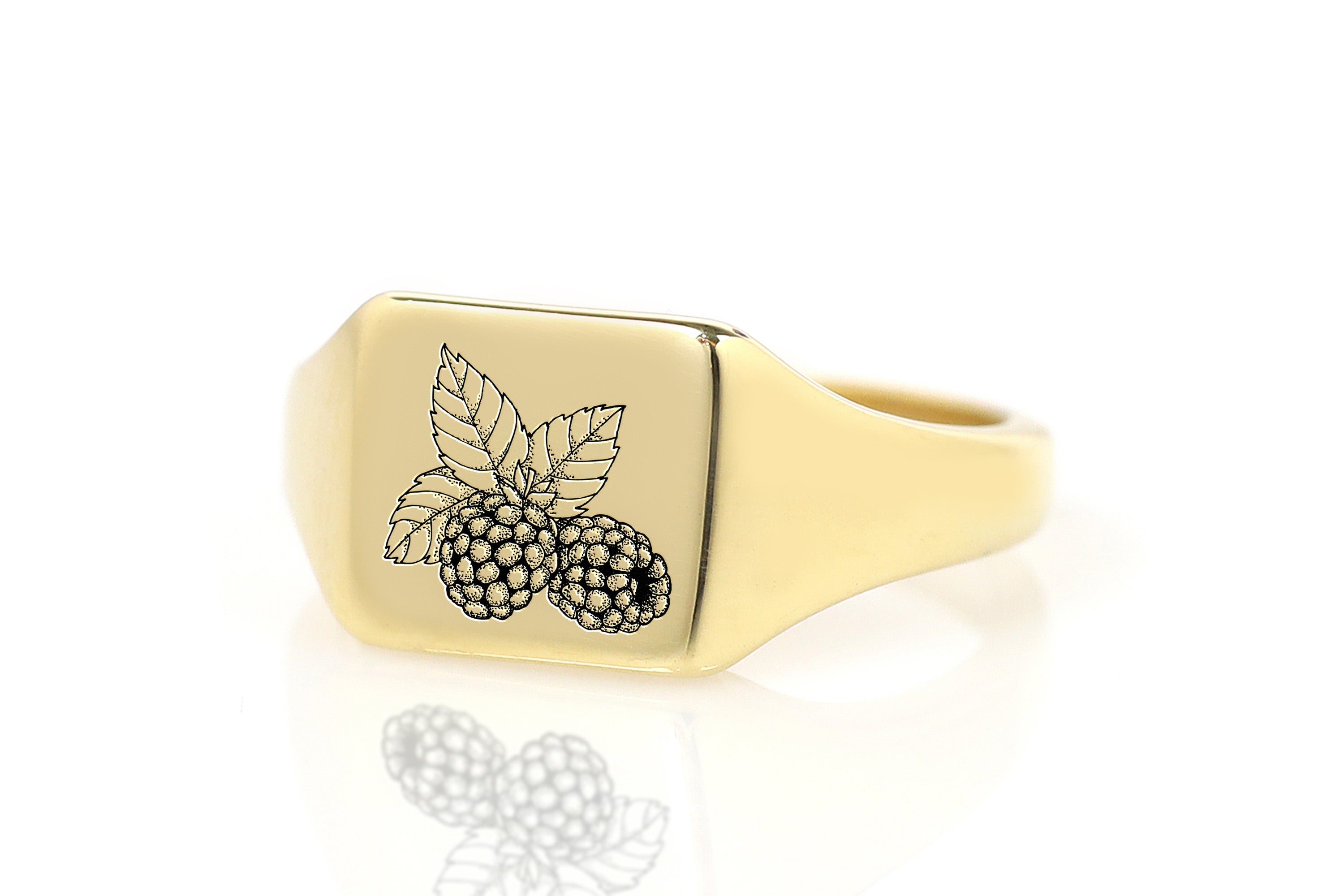 Cute Raspberry Signet Ring