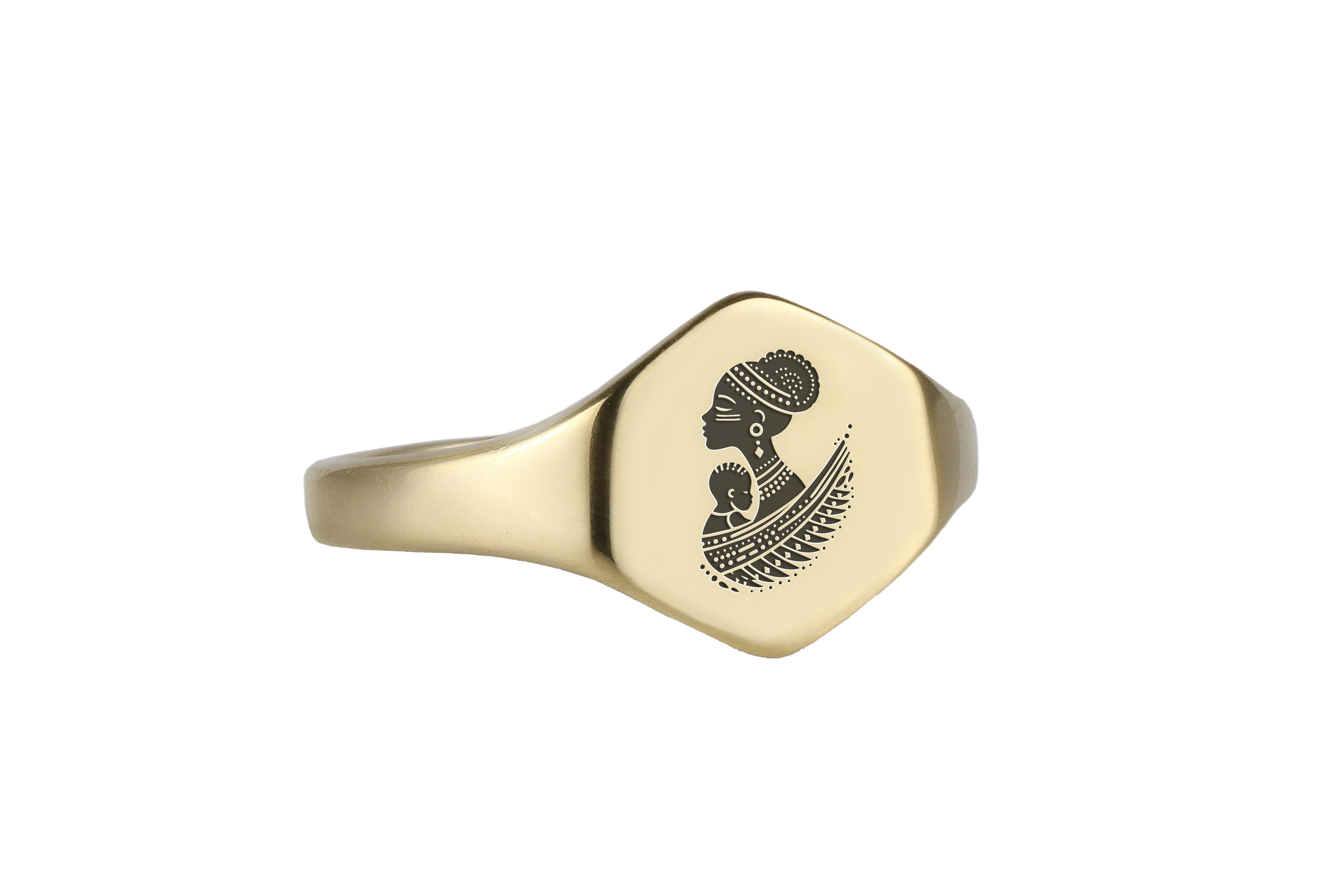 African Mom Signet Ring