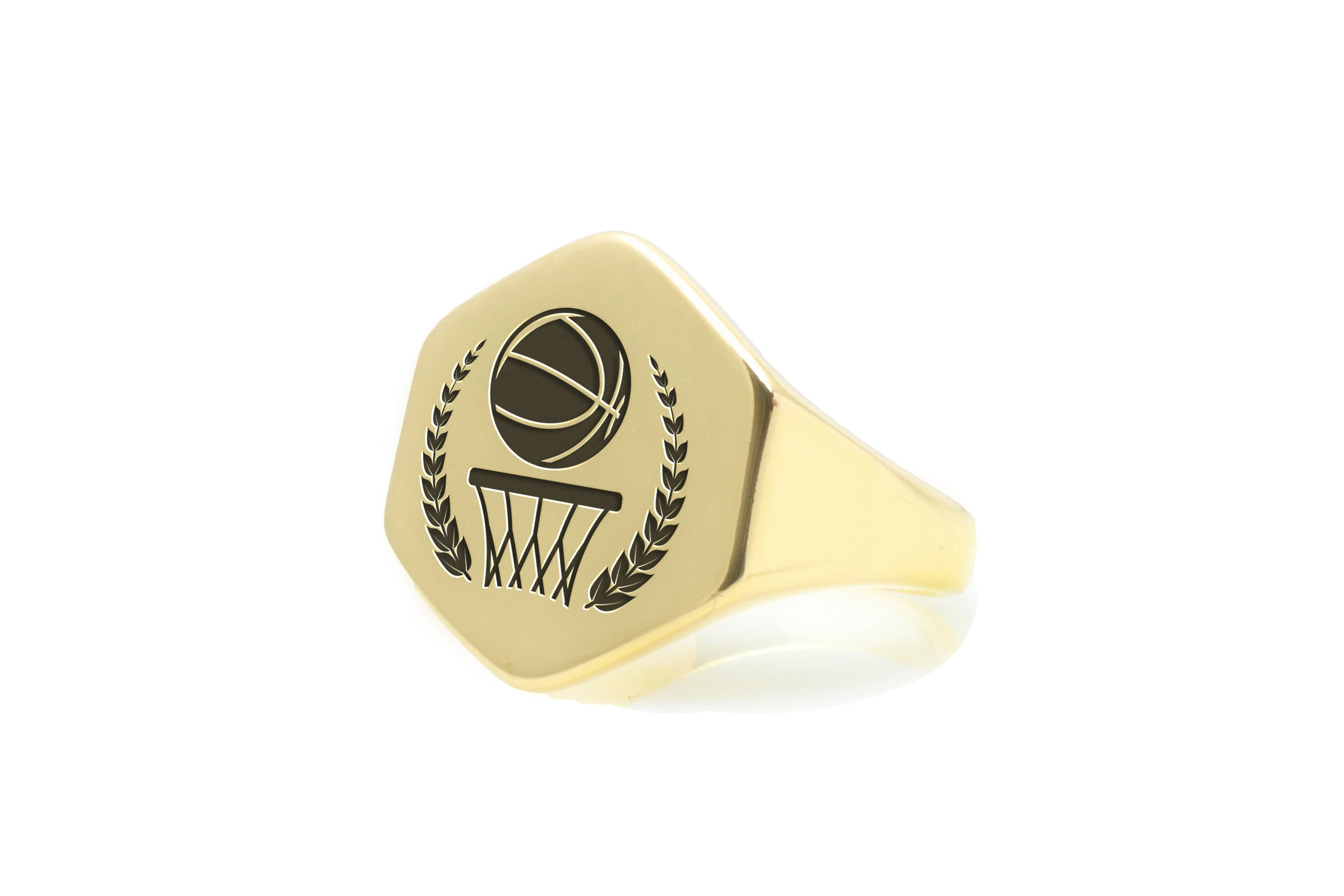 Engraved Basketball Ring