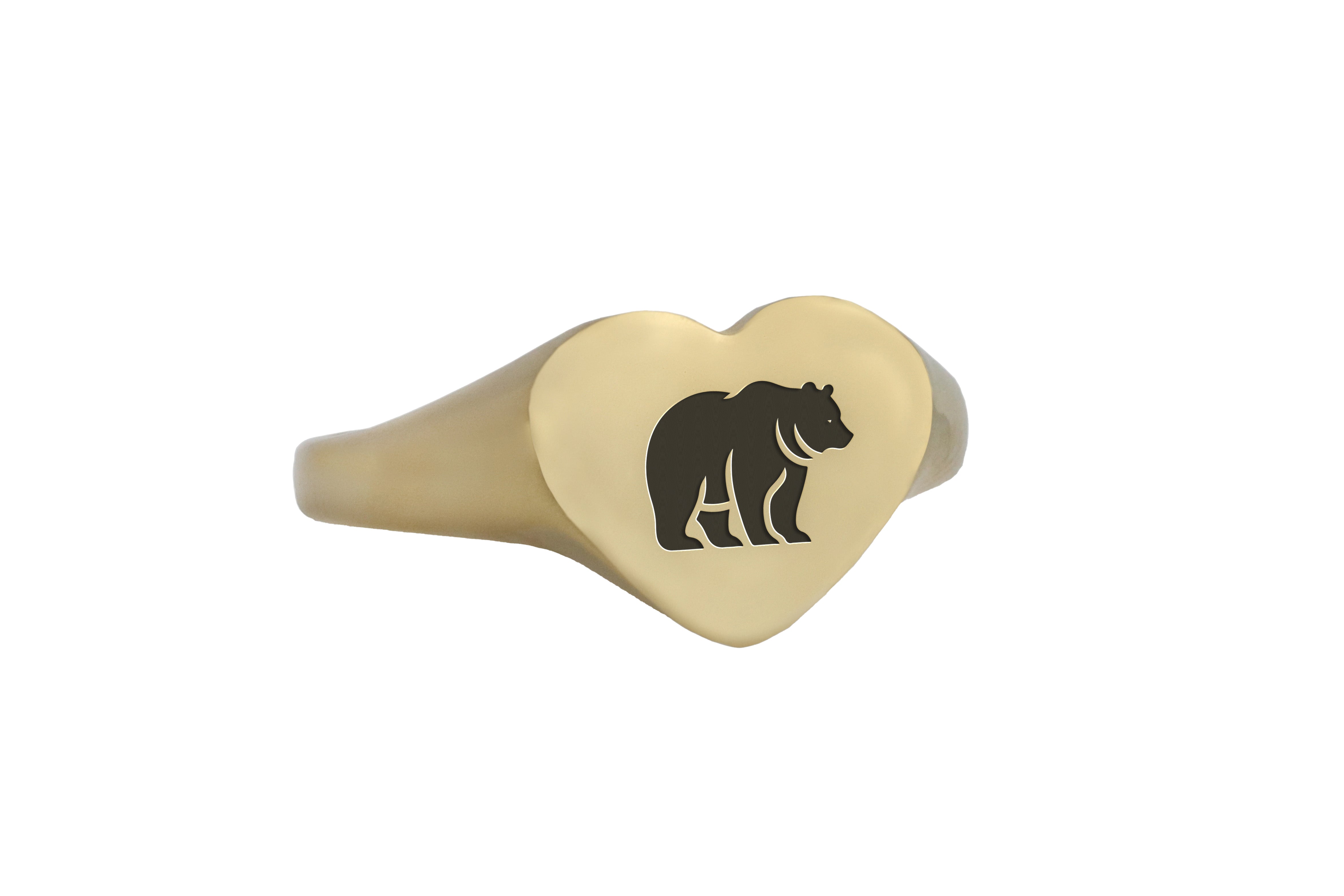 Heart Shaped Cute Bear Ring