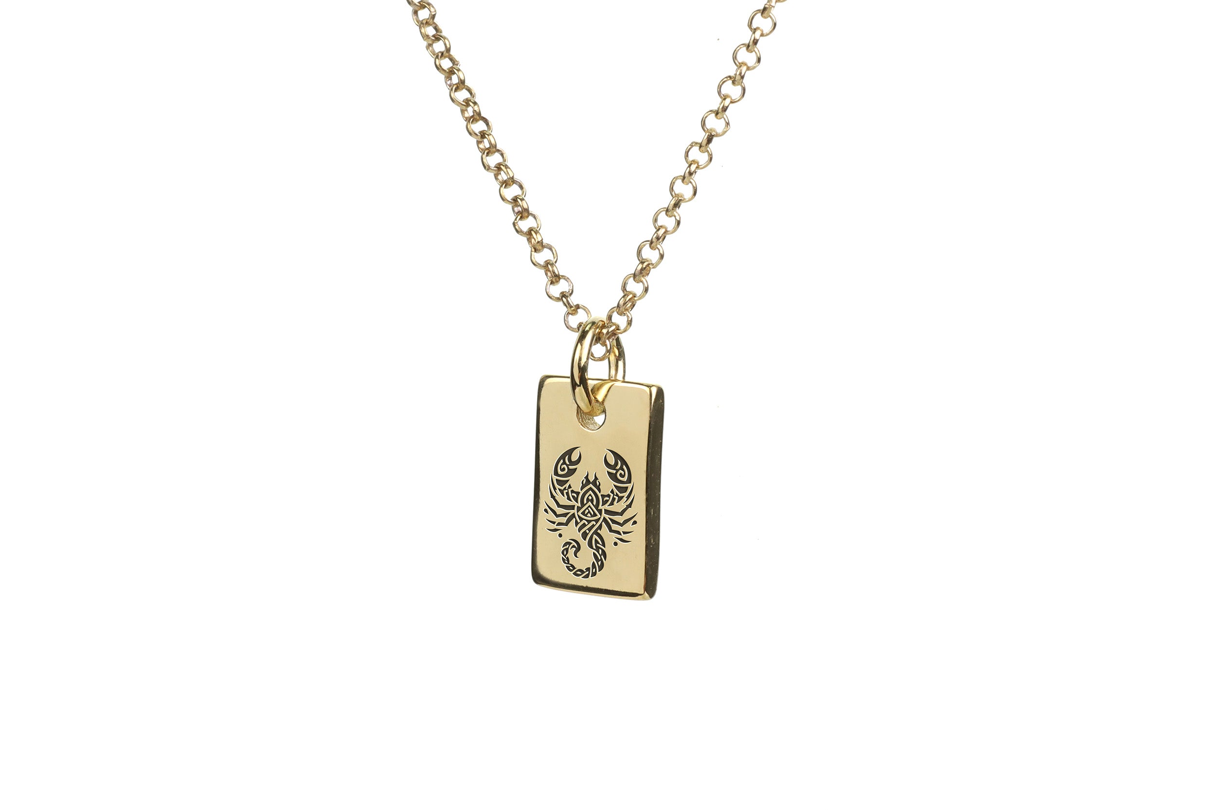 Tribal Scorpion Pendant Necklace